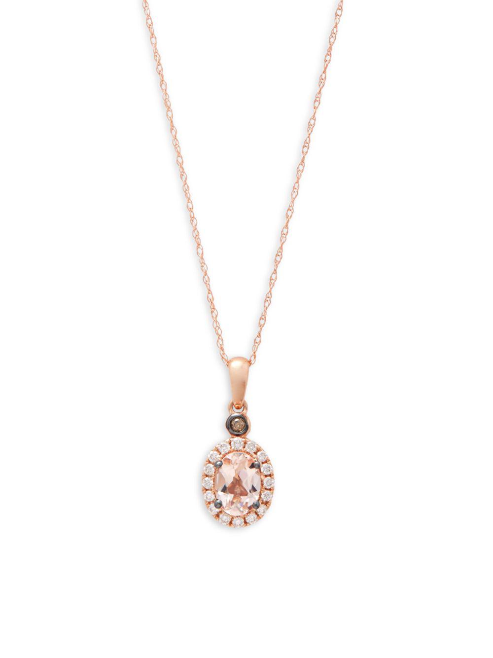 Lyst Le Vian Vanilla Diamond Chocolate And Morganite 14k Gallery