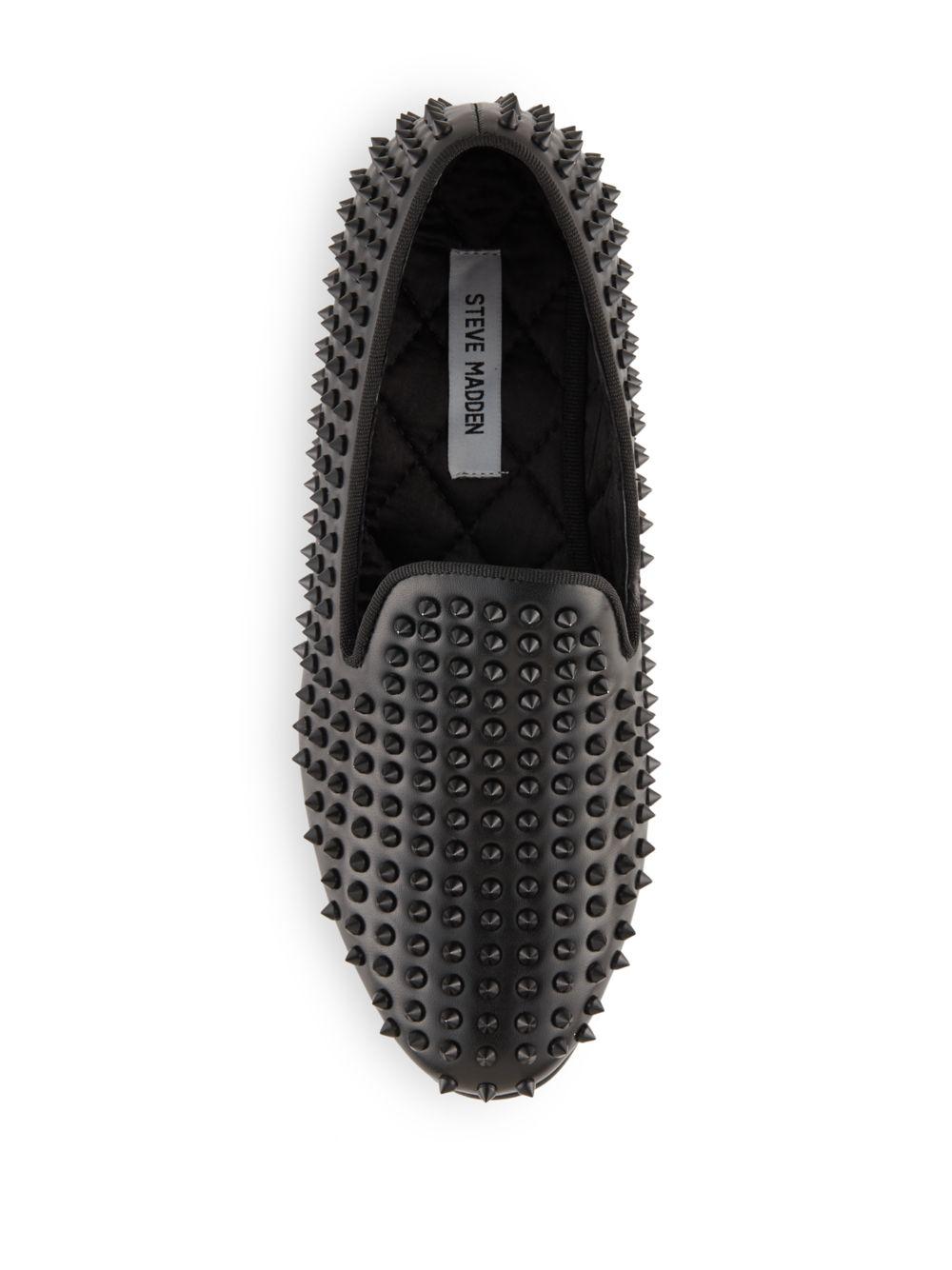 steve madden black slip ons mens