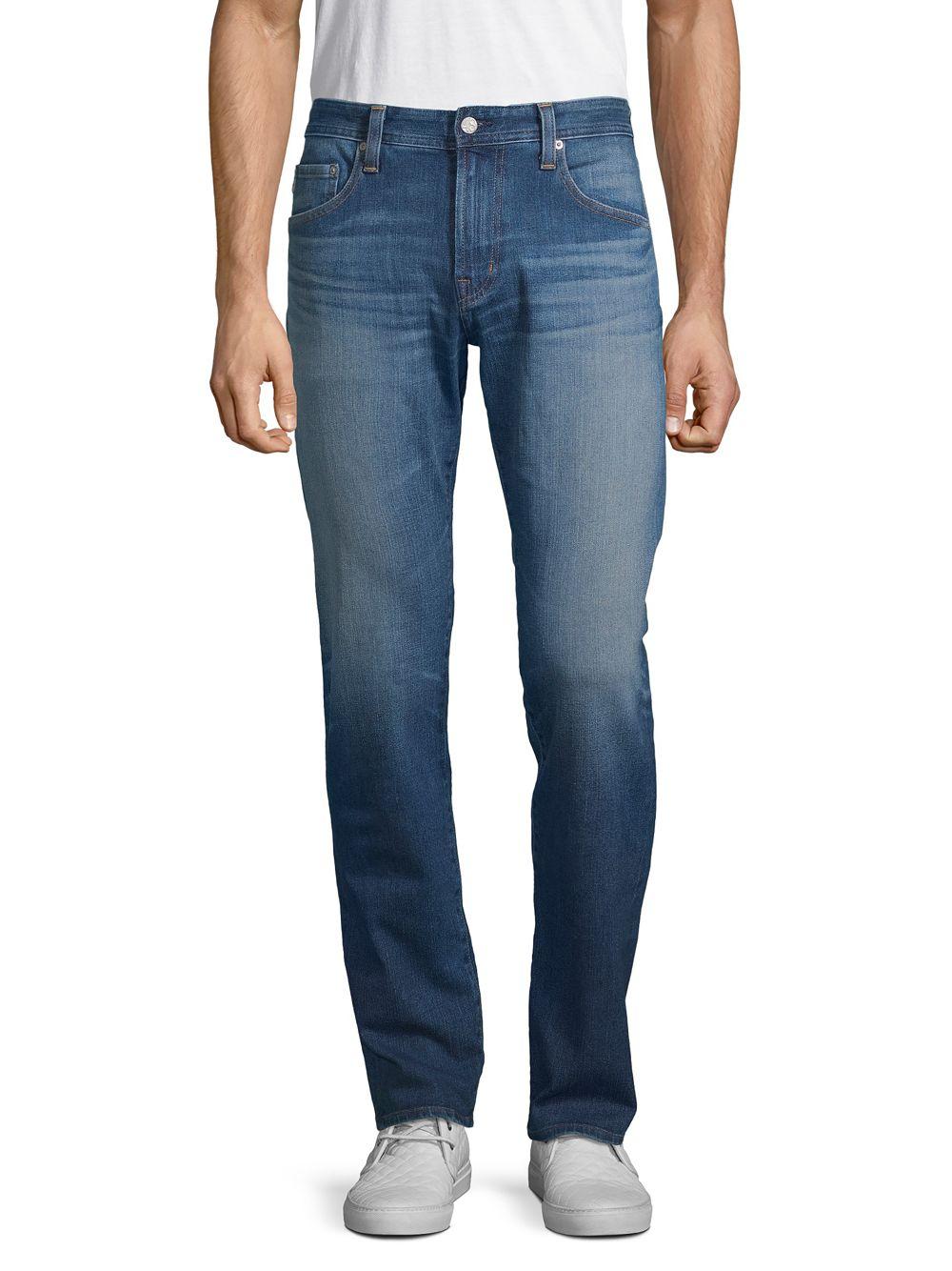 AG Jeans Denim Uni Slim-fit Straight Jeans in Blue for Men - Lyst