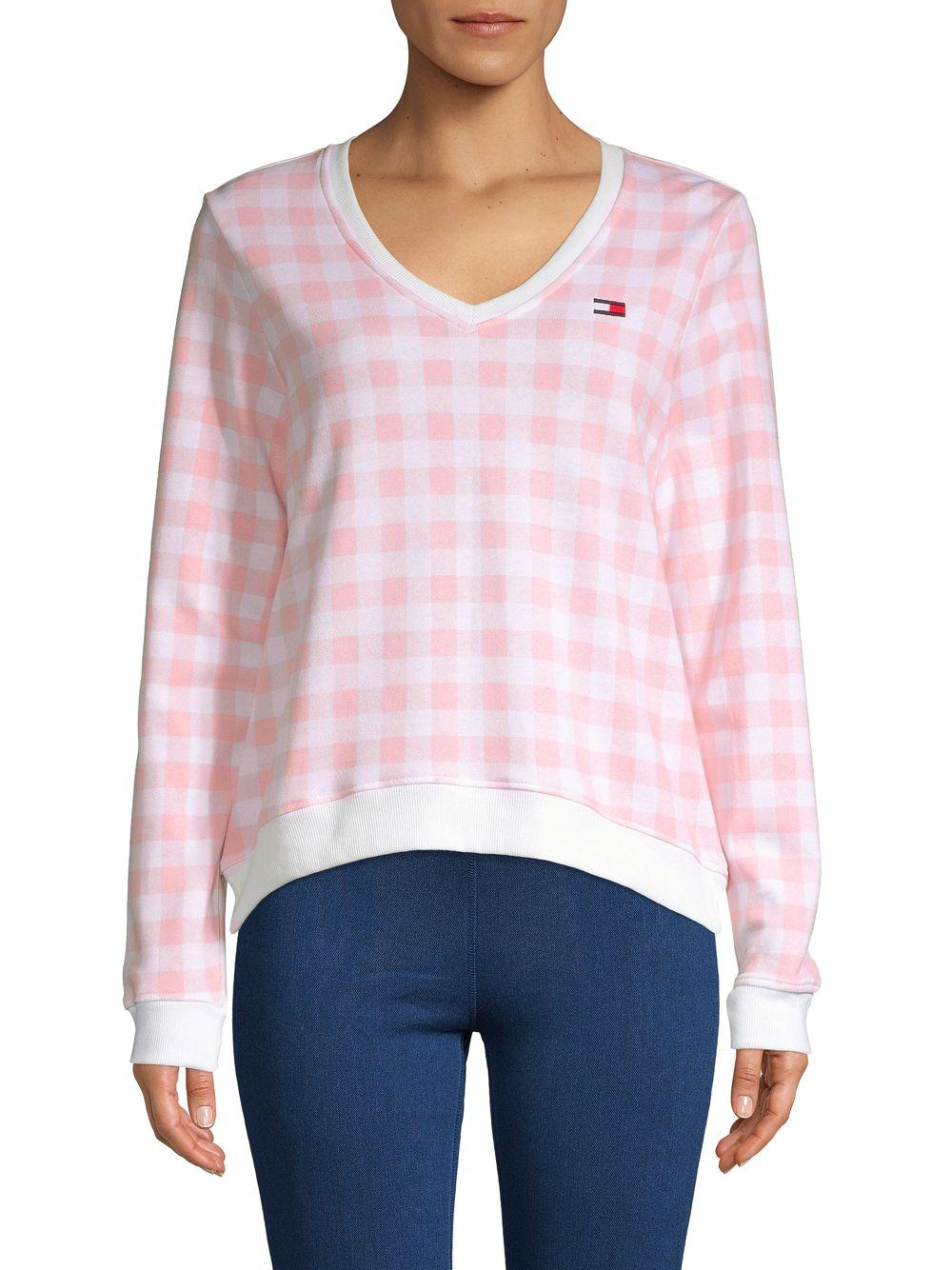 tommy hilfiger sweatshirt women pink