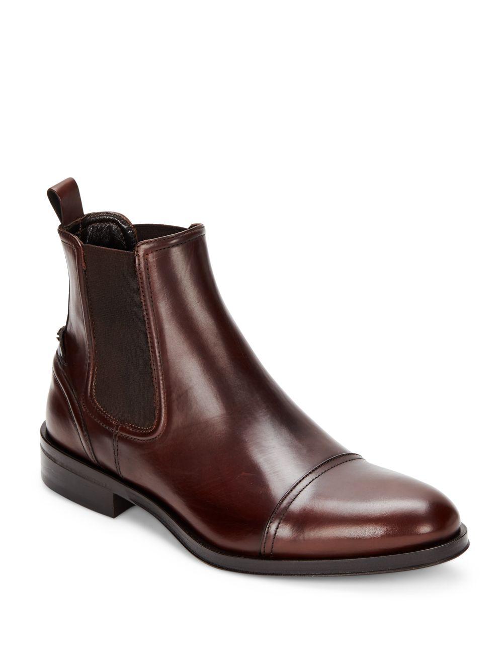 Roberto Cavalli Leather Chelsea Boots in Brown for Men - Save 18% - Lyst
