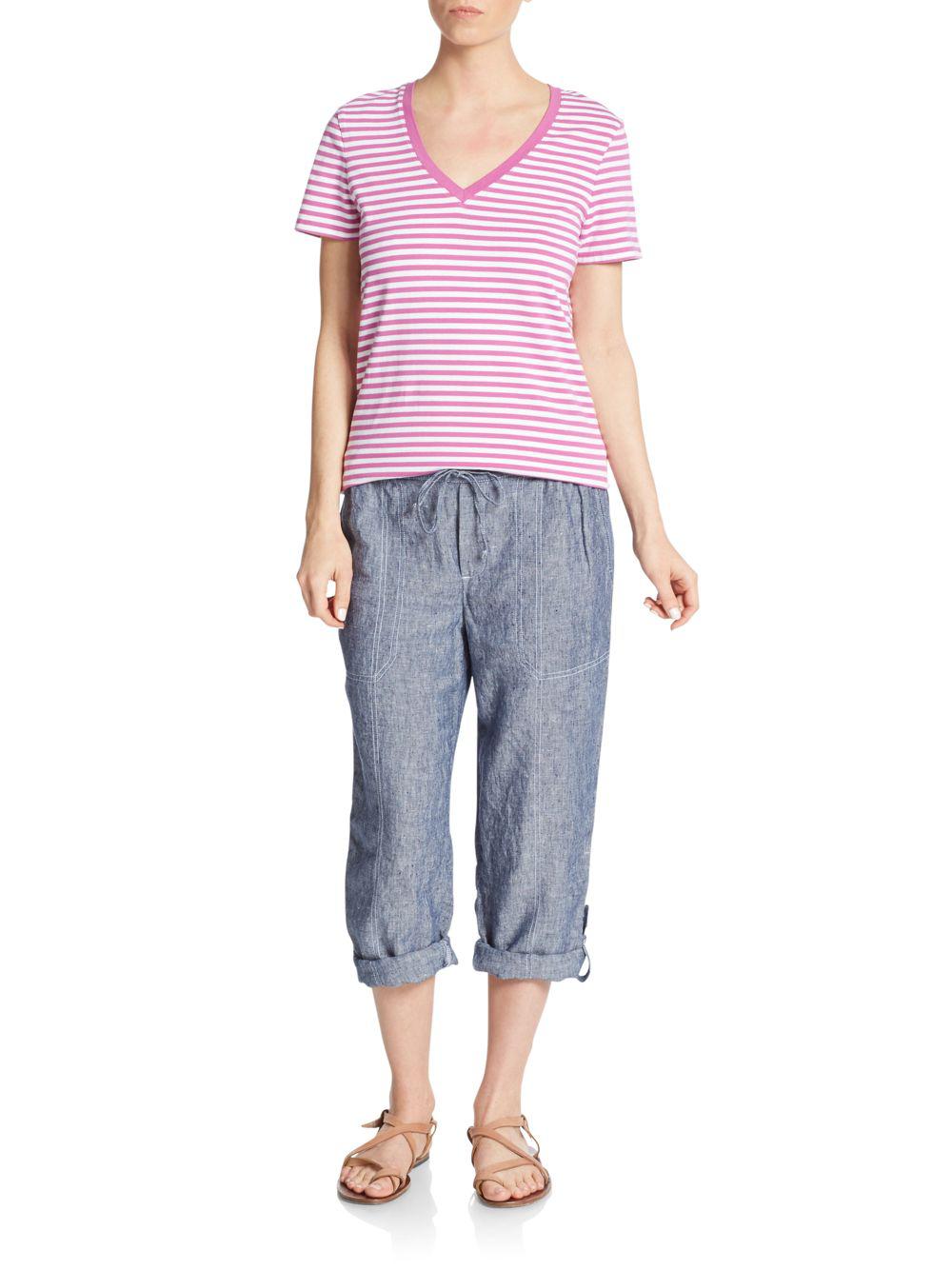 blue chambray pants