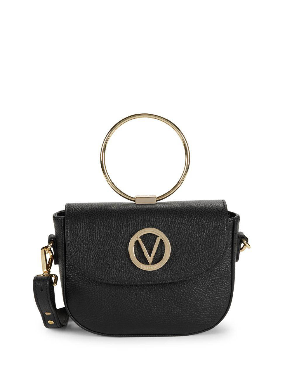 mario valentino big foot fold over crossbody bag