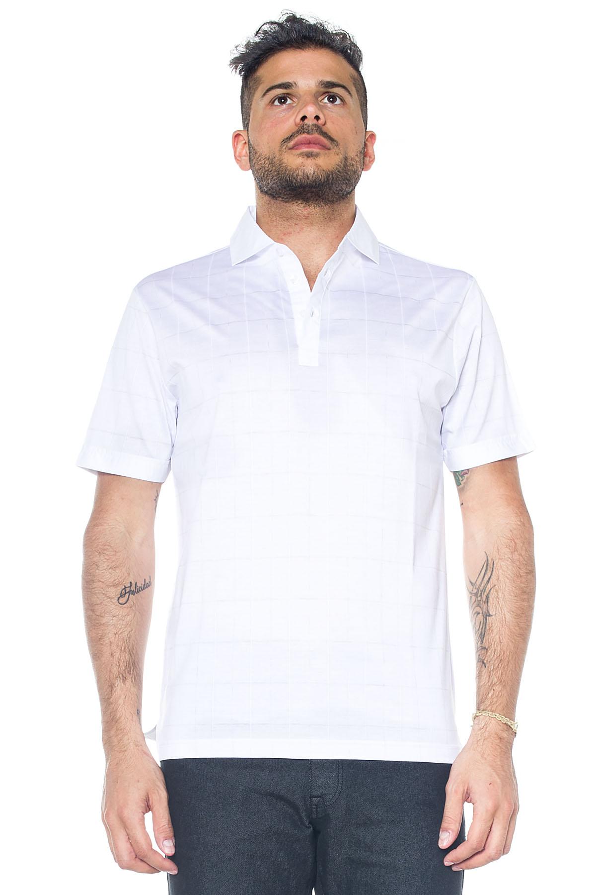 Lyst - Andrea Fenzi Short Sleeve Polo Shirt in White for Men - Save 6%