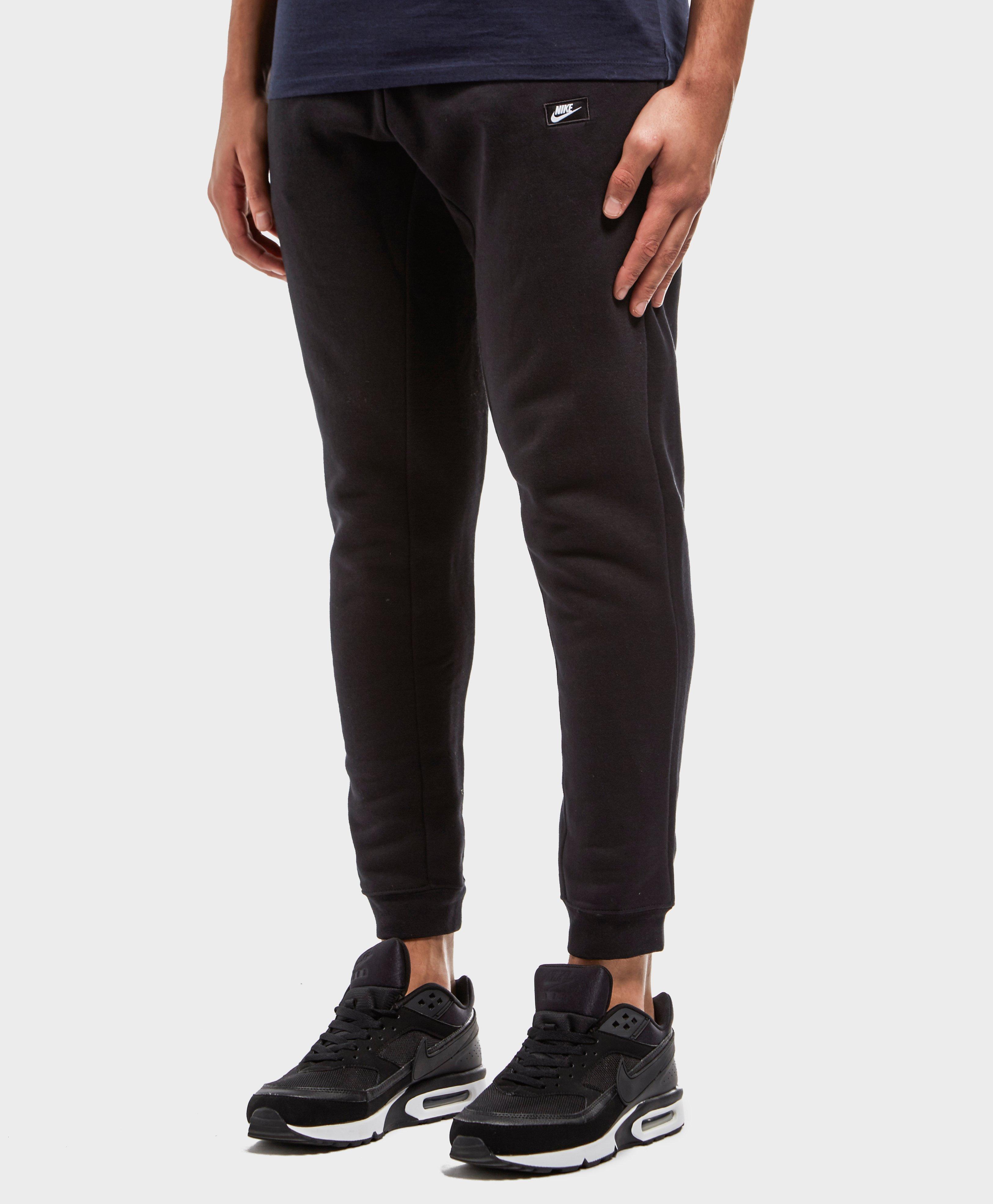 nike foundation fleece track pants black