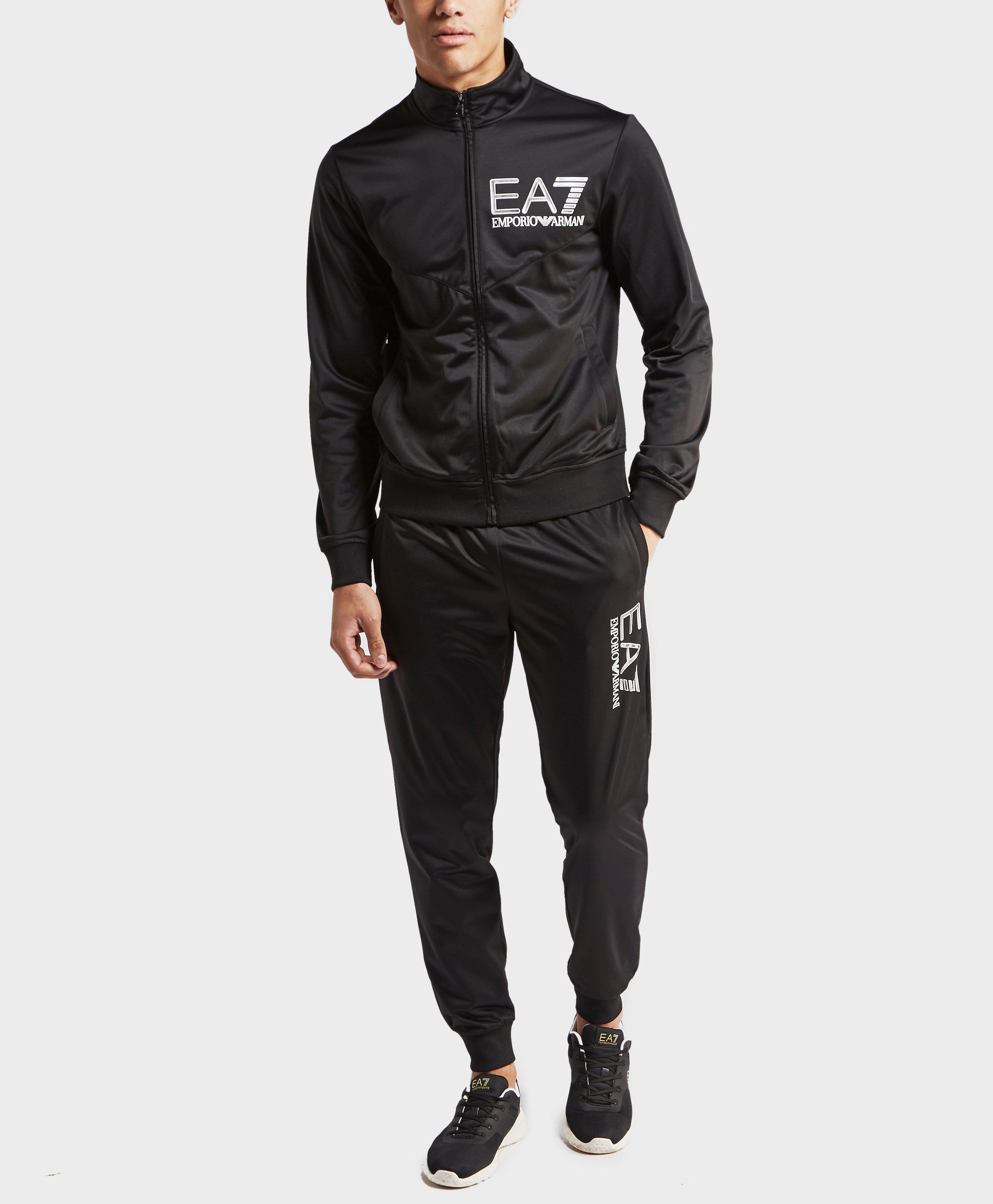 EA7 Tricot Tracksuit in Black for Men - Lyst