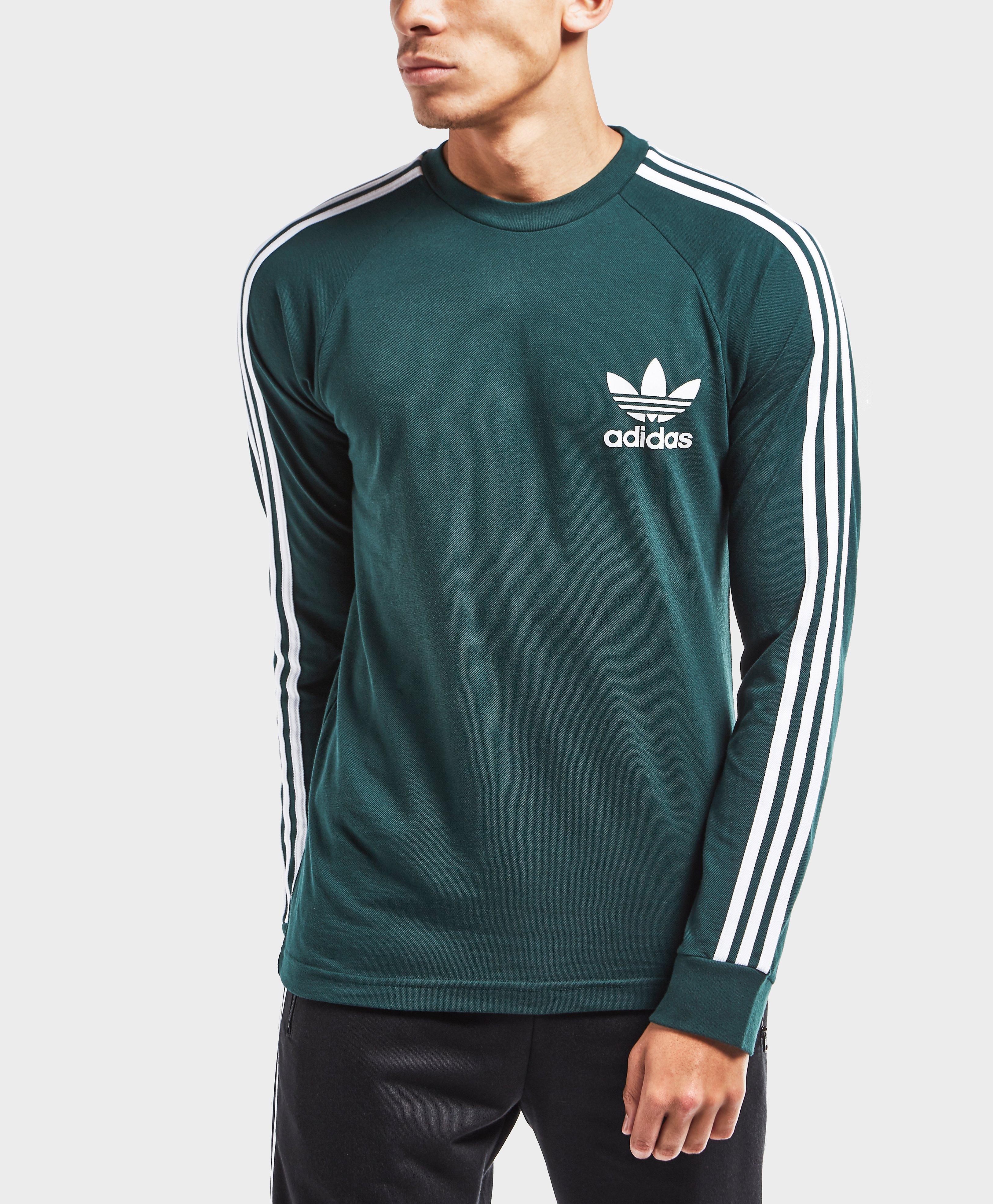 Lyst - Adidas Originals Pique Cali Long Sleeve T-shirt in Green for Men Gallery