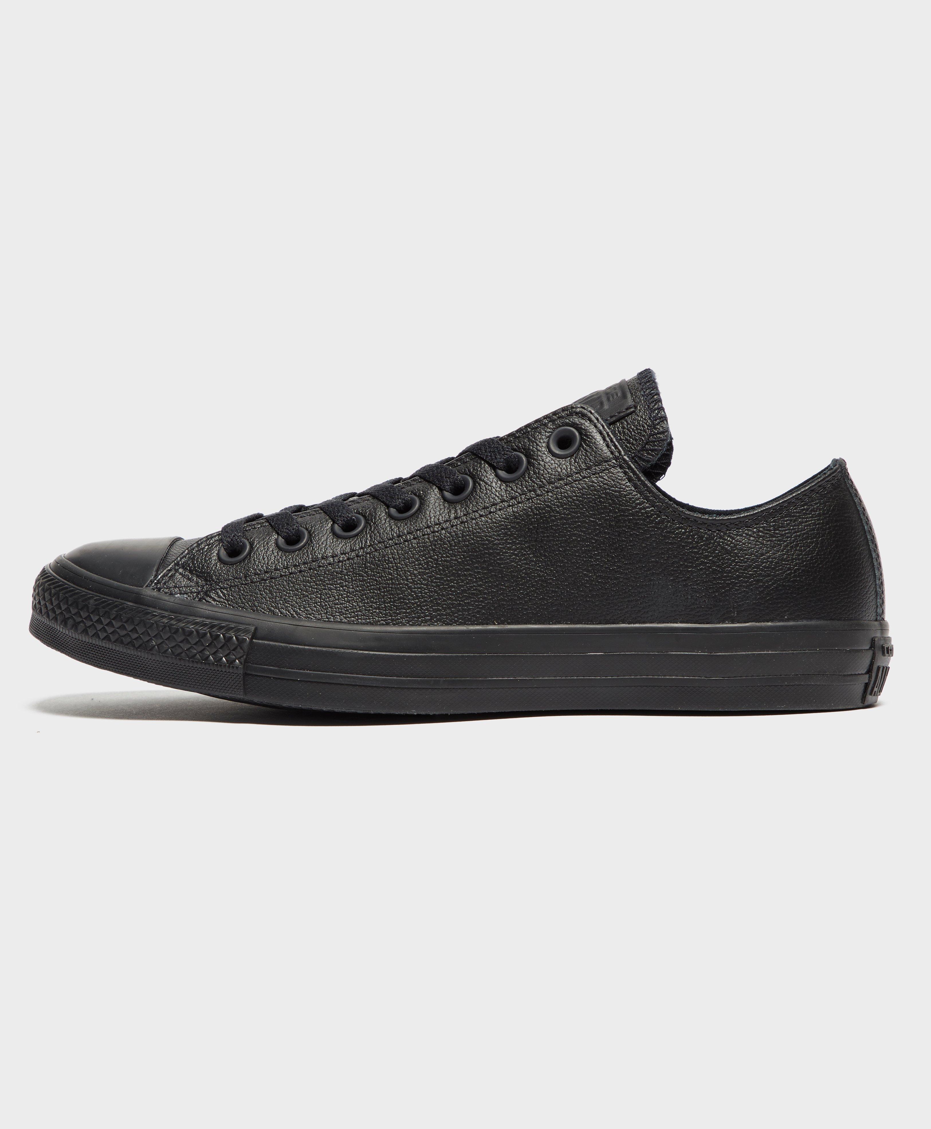 converse ctas ox leather mono plimsolls converse ctas ox leather mono plimsolls