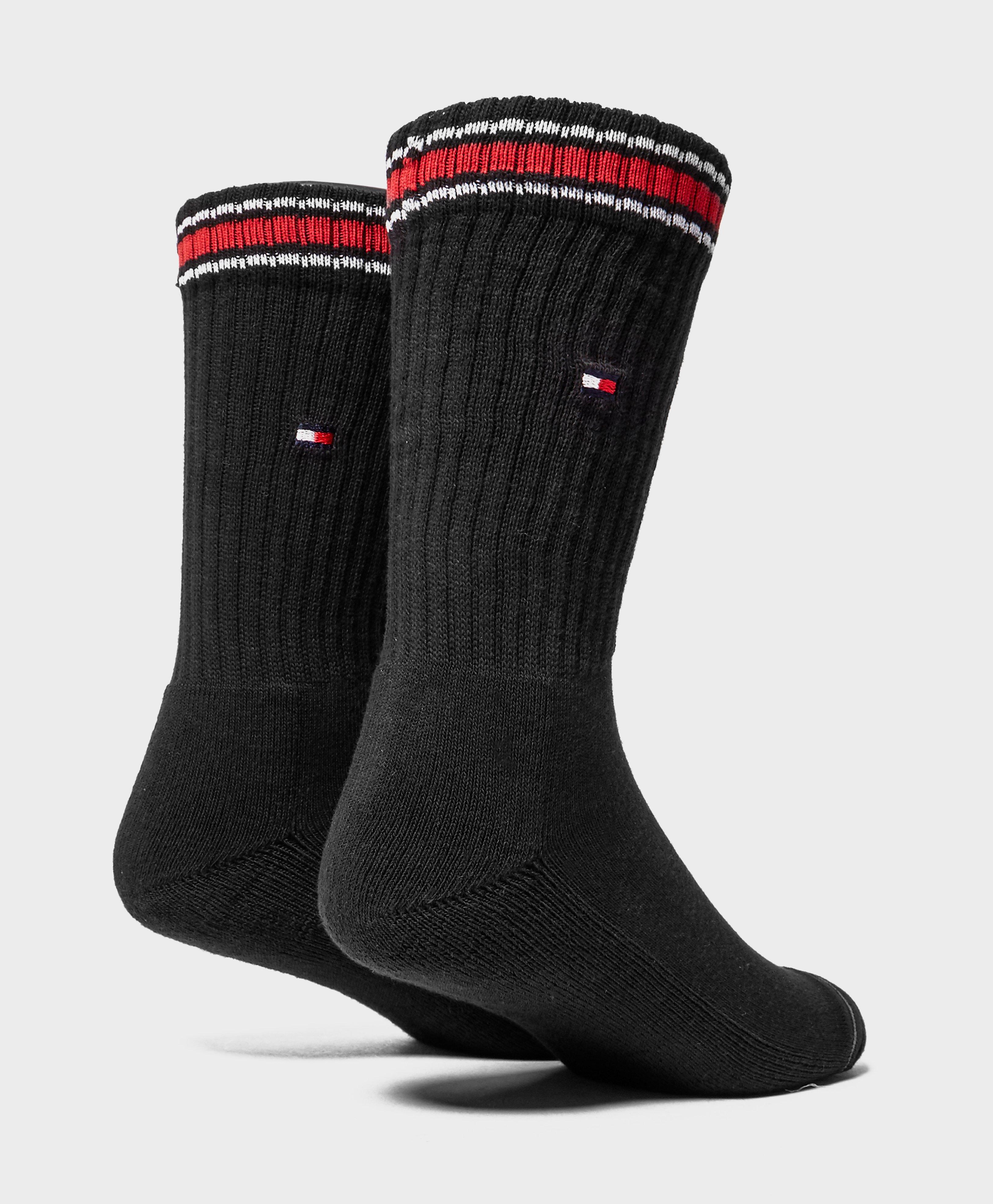 Lyst - Tommy Hilfiger 2-pack Crew Socks in Black for Men