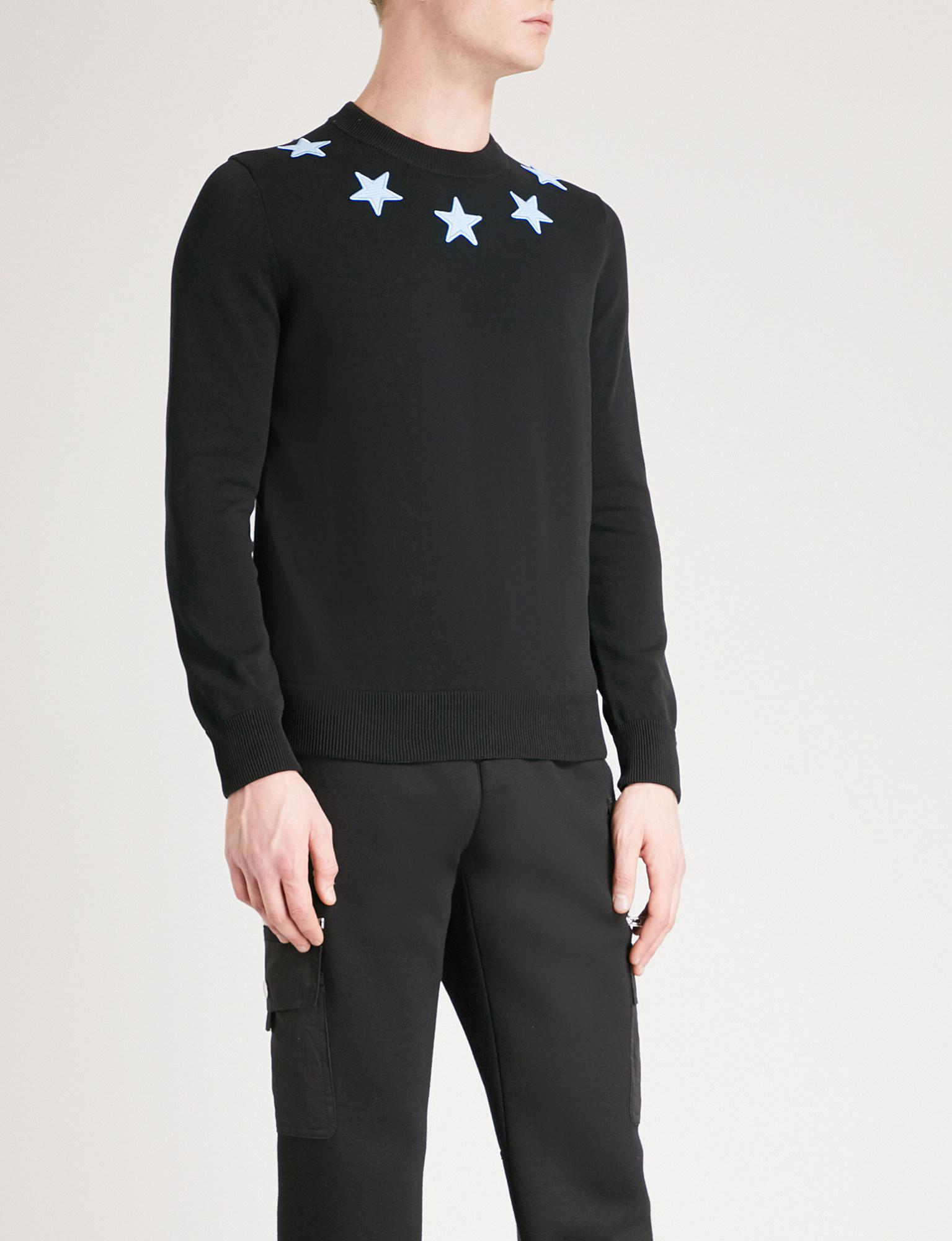 mens givenchy star jumper
