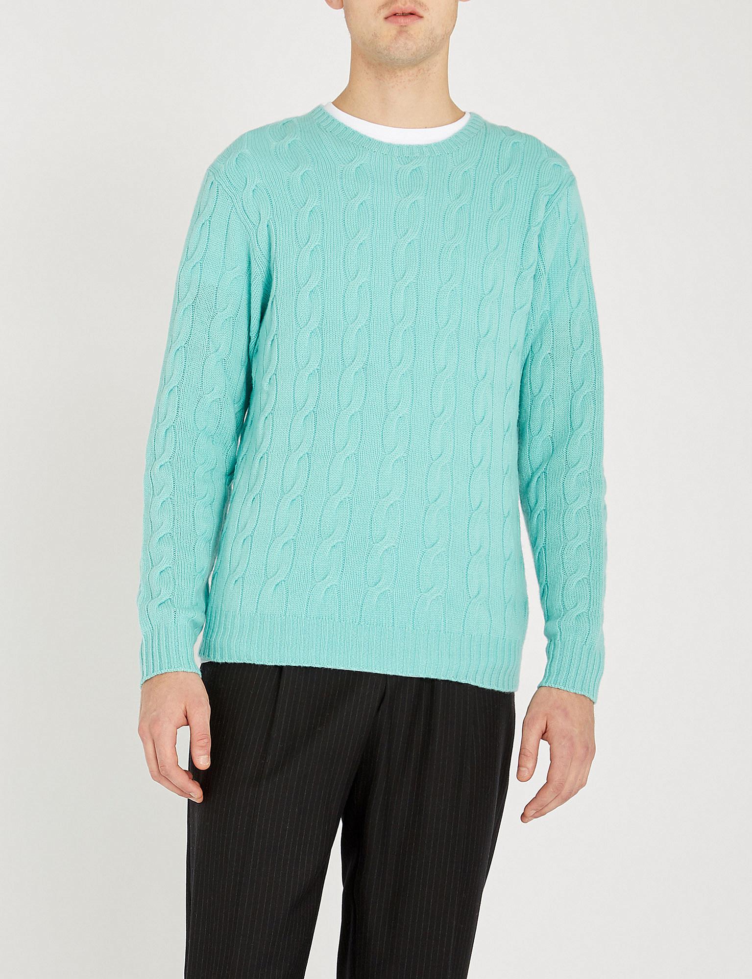 Lyst - Polo Ralph Lauren Cable-knit Cashmere Jumper in ...