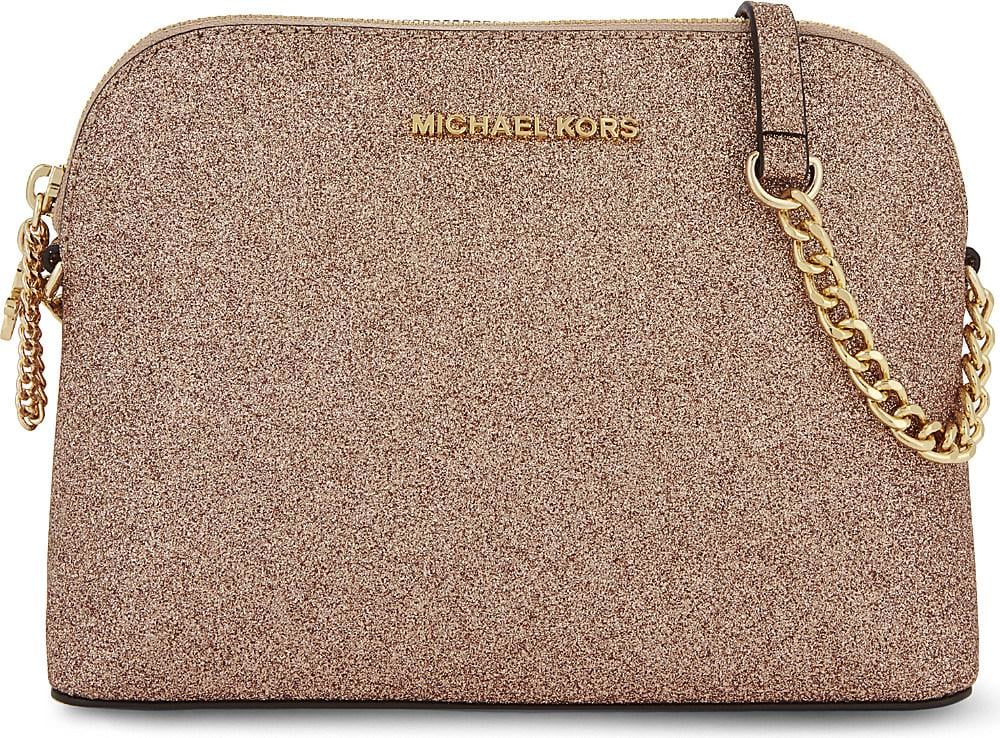 pink sparkly michael kors purse