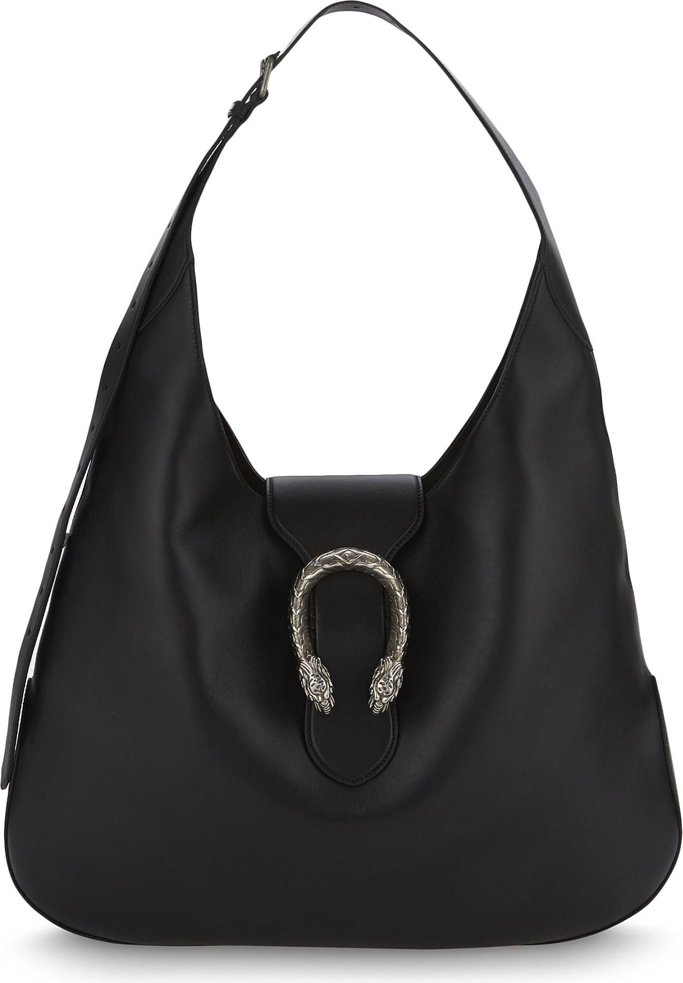Lyst - Gucci Dionysus Extra Large Leather Hobo Bag in Black