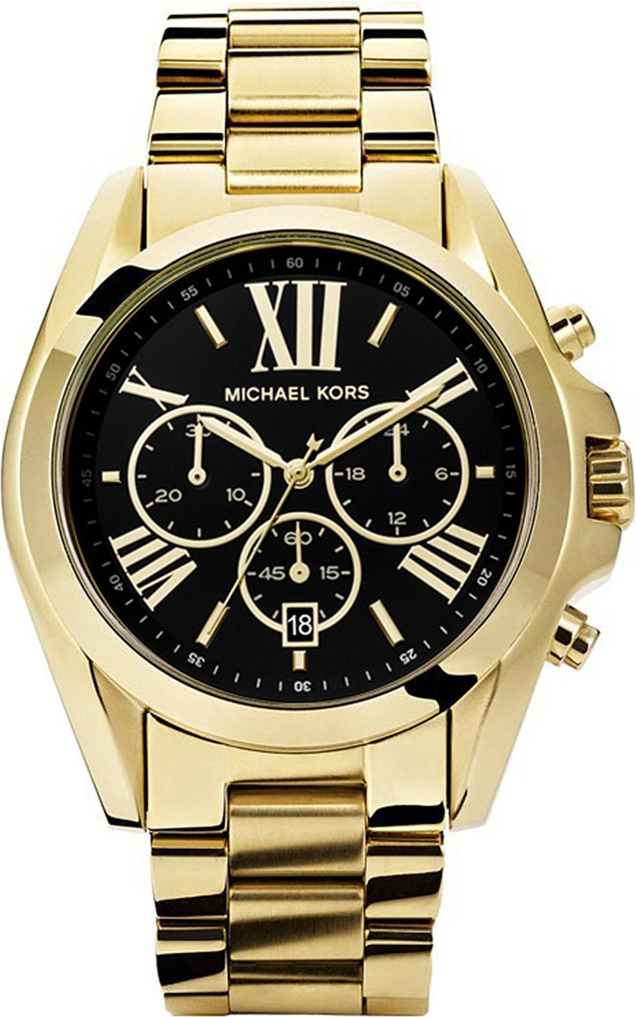 Michael Kors Mk5739 Bradshaw Gold-plated Watch in Metallic for Men ...