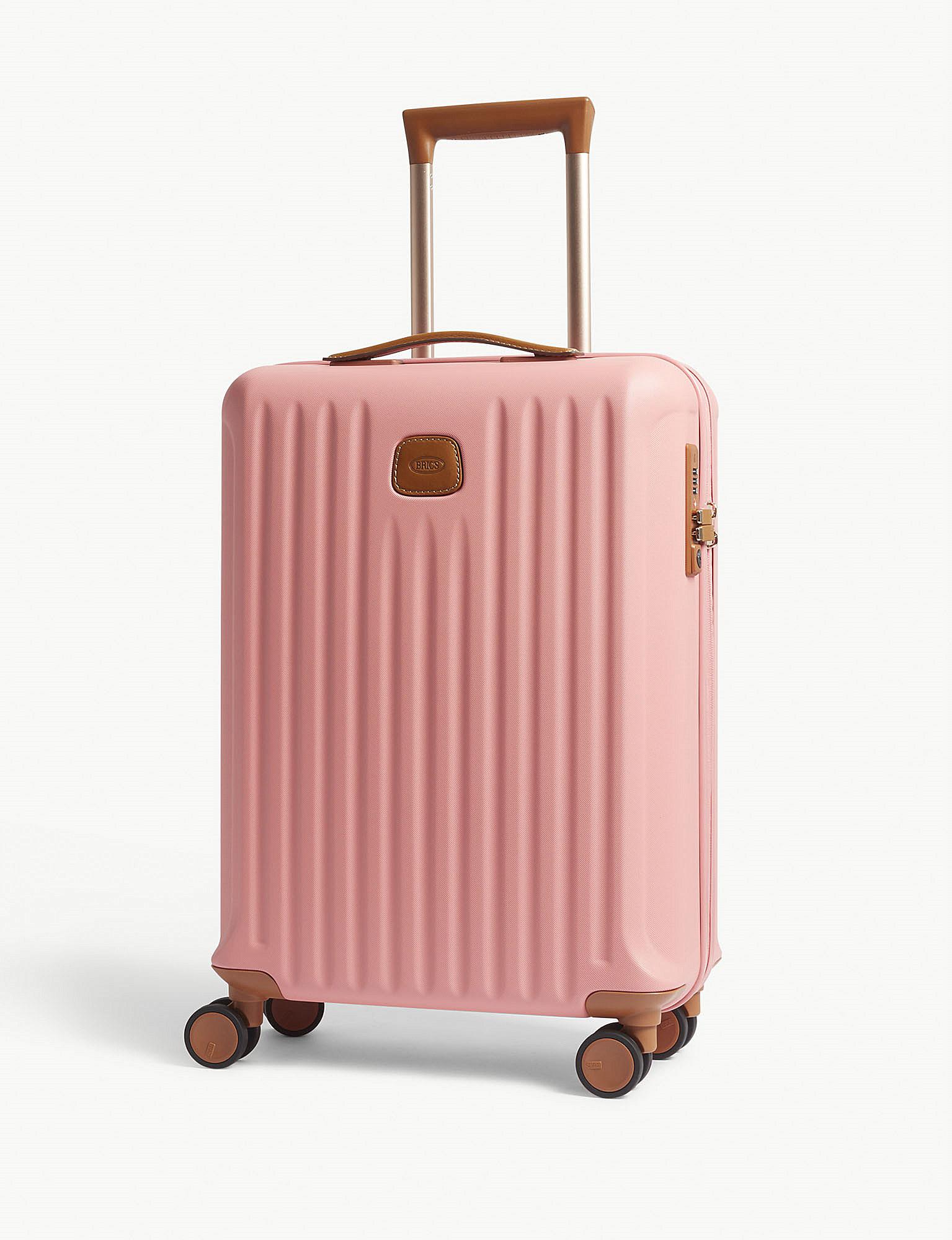 brics pink luggage