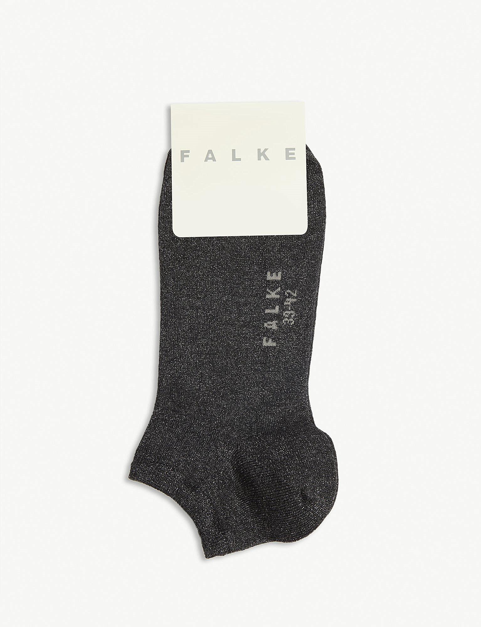 Falke Metallic Stretchcotton Ankle Socks Lyst