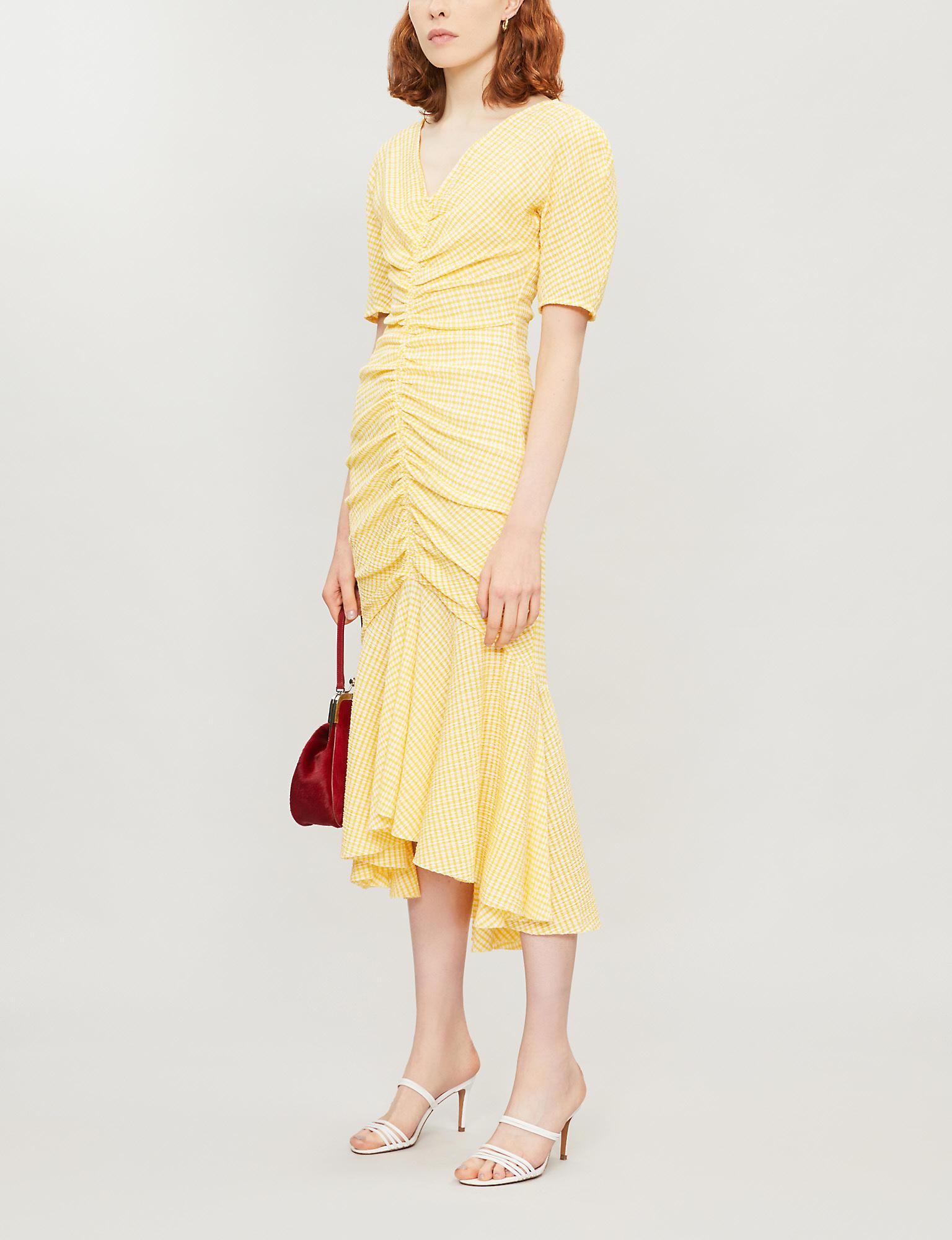 staud yellow dress