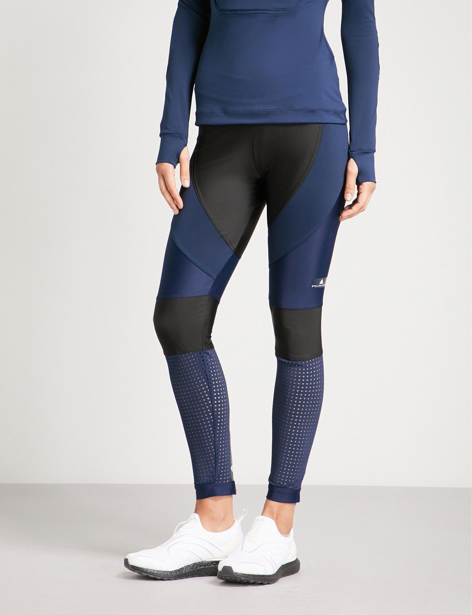 Navy TruePurpose recycled-jersey leggings, adidas By Stella McCartney