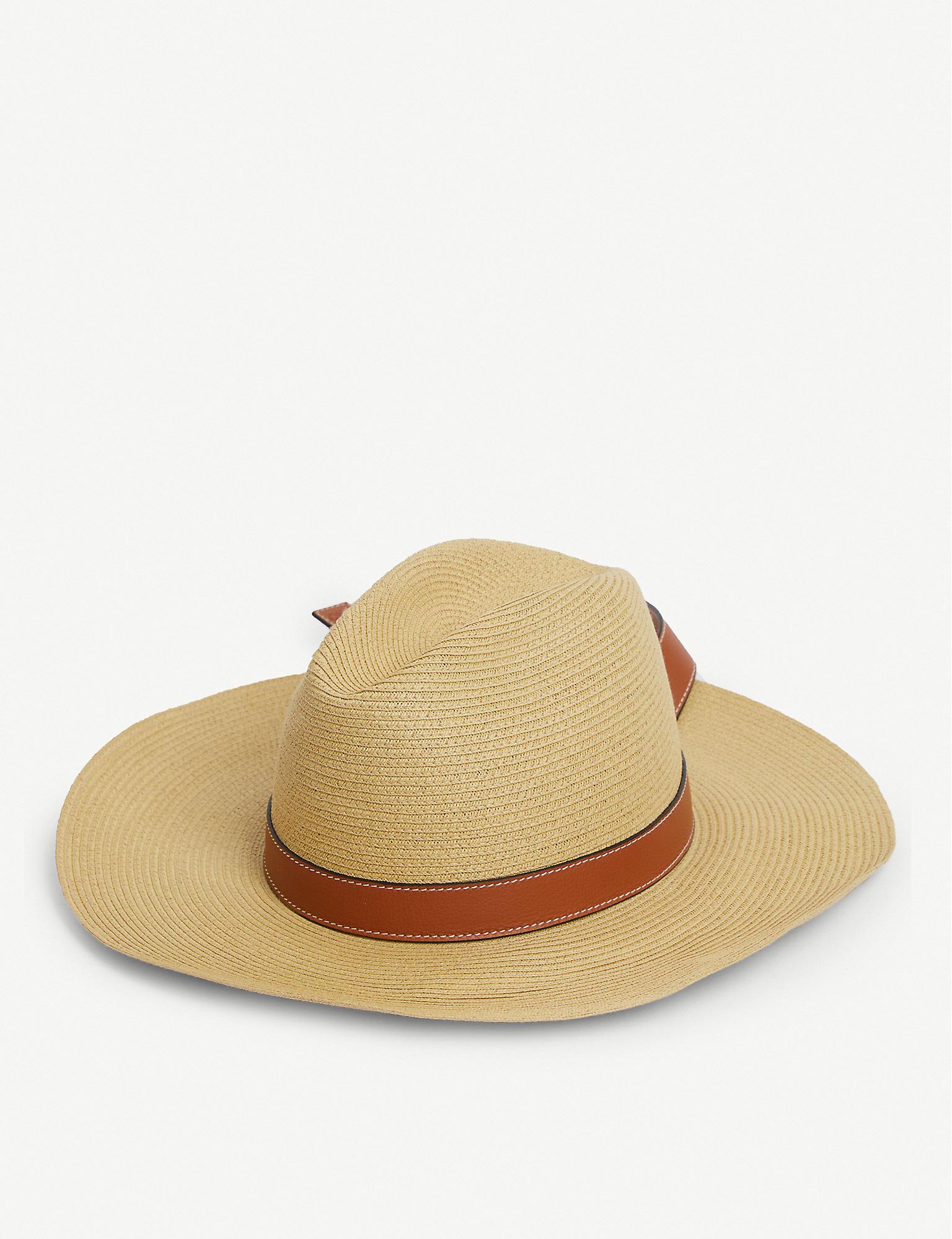 Loewe X Paula's Ibiza Straw Fedora Hat in Natural - Lyst