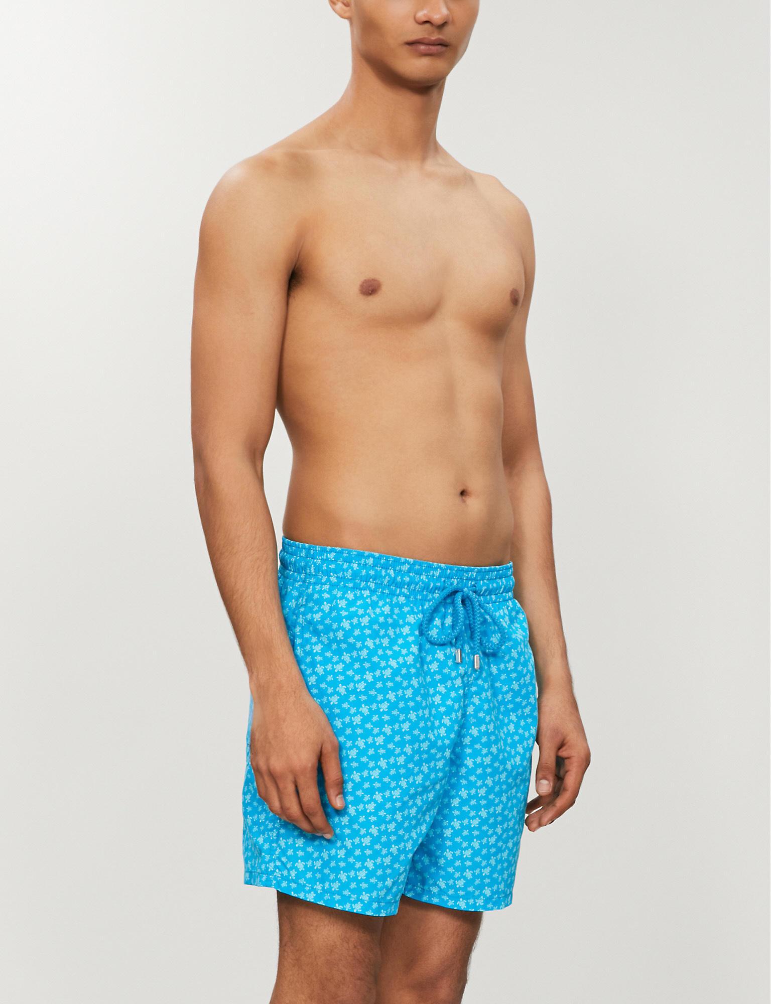 Vilebrequin Moorea Micro Ronde Des Tortues Swim Shorts in Blue for Men