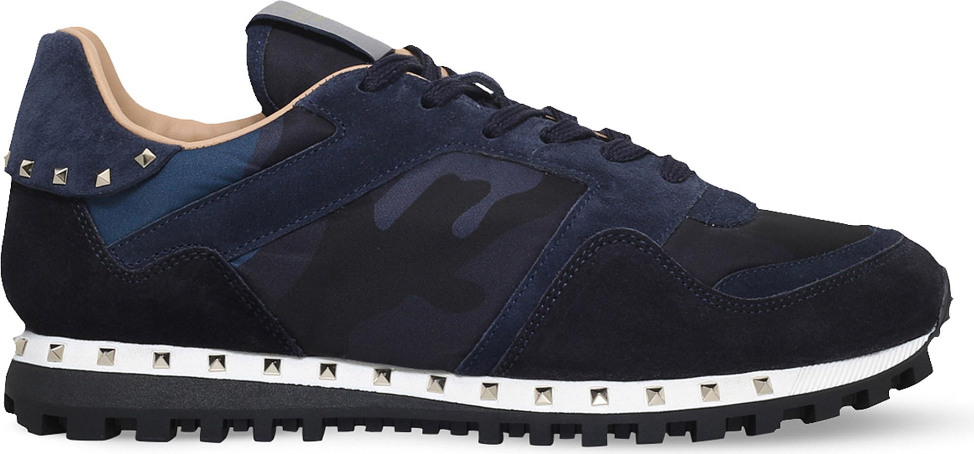 mens camo valentino trainers