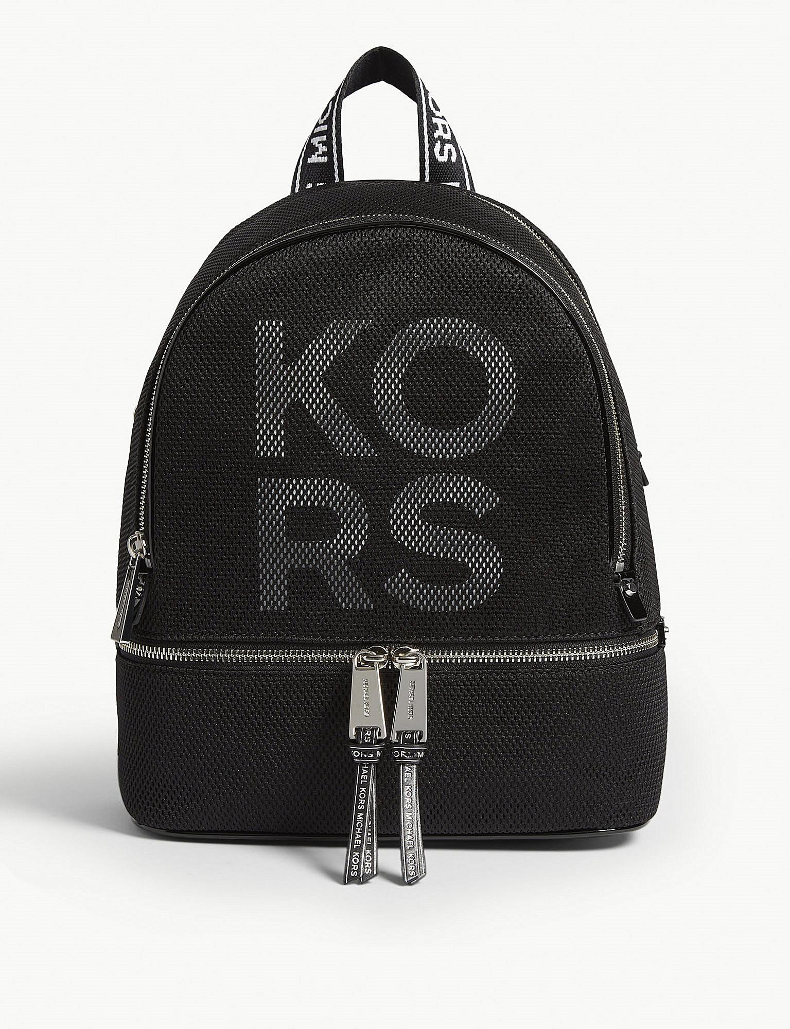 MICHAEL Michael Kors Medium Rhea Zip Backpack in Black - Lyst