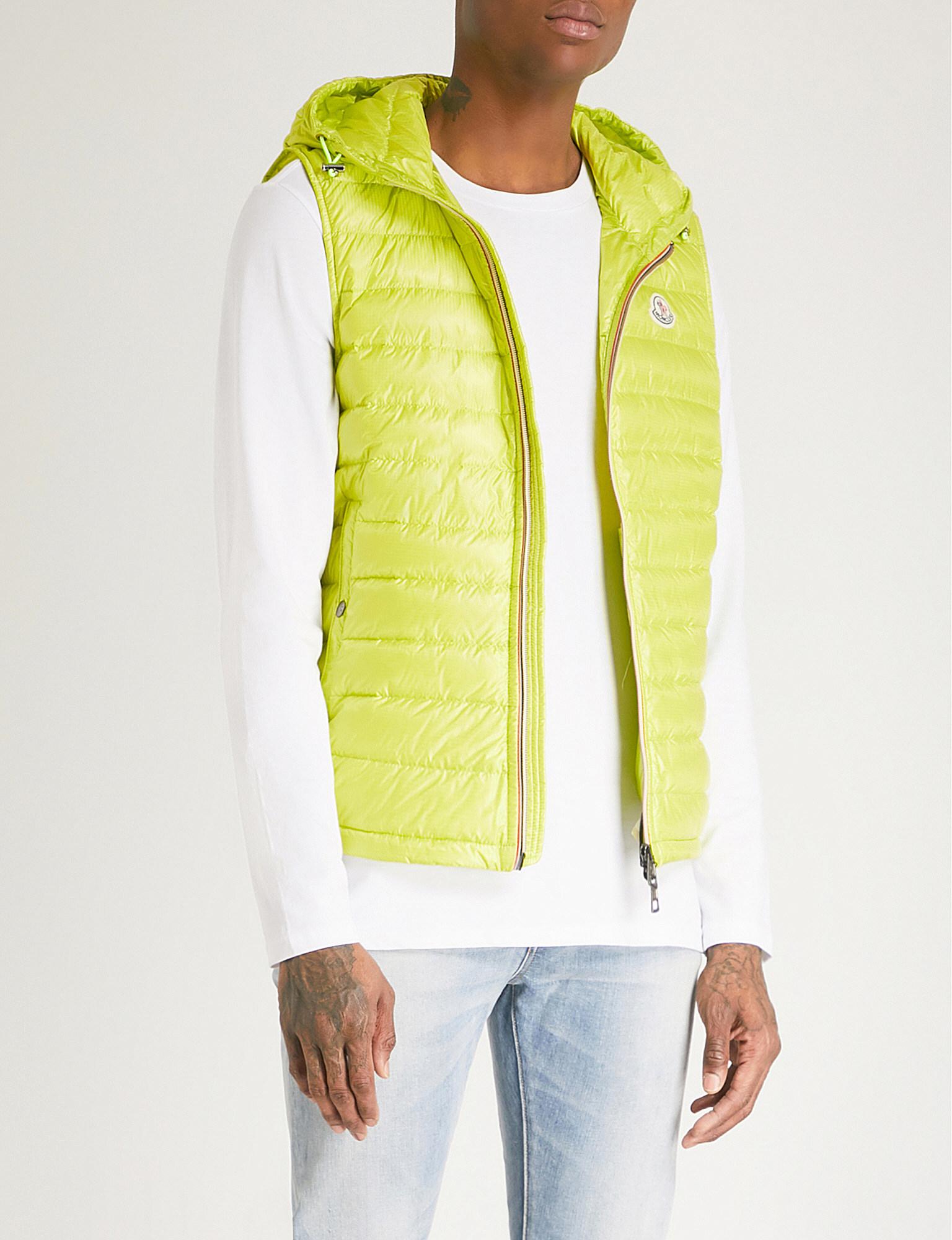 moncler yellow gilet