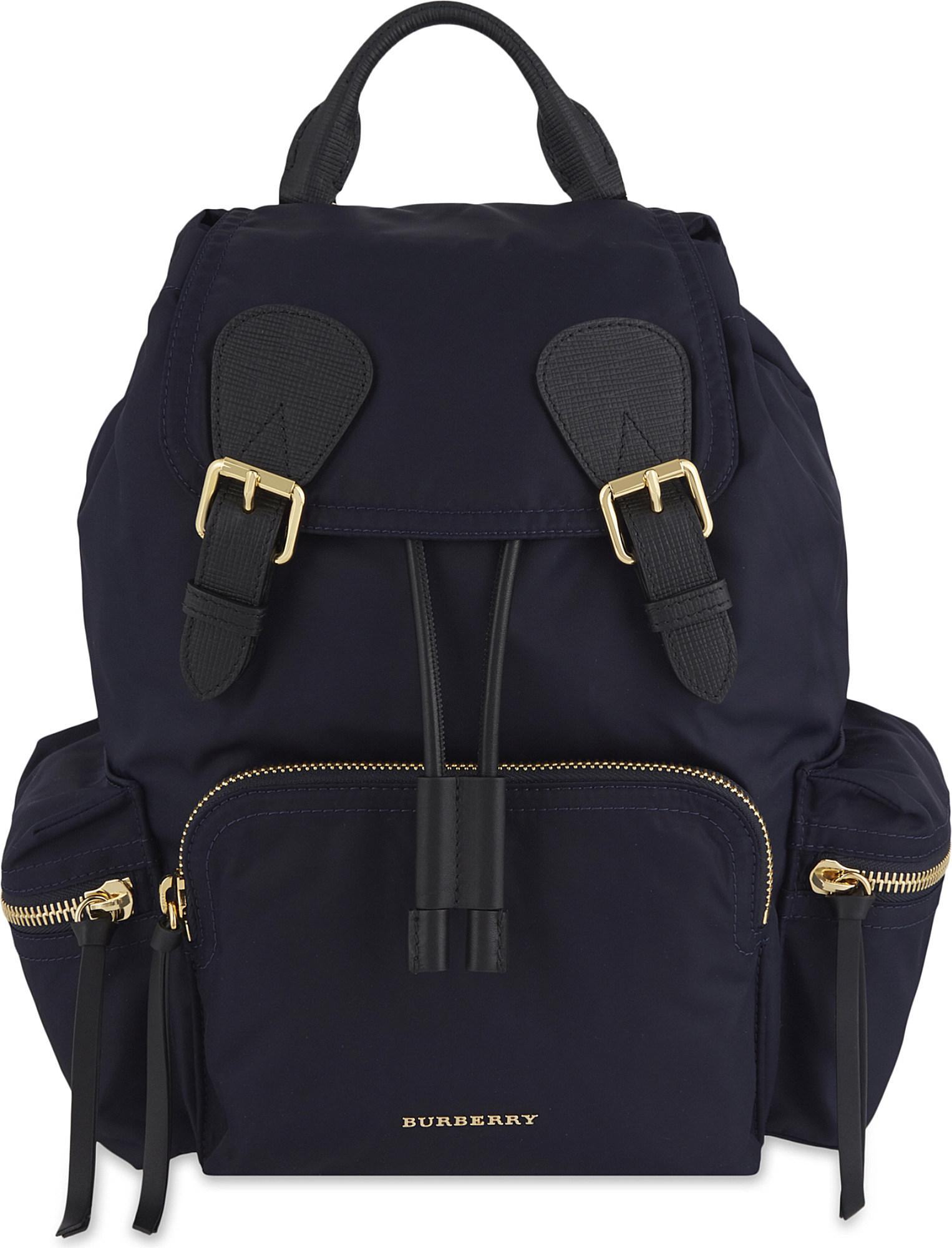 Lyst - Burberry Medium Nylon Backpack in Blue - Save 19.19642857142857%