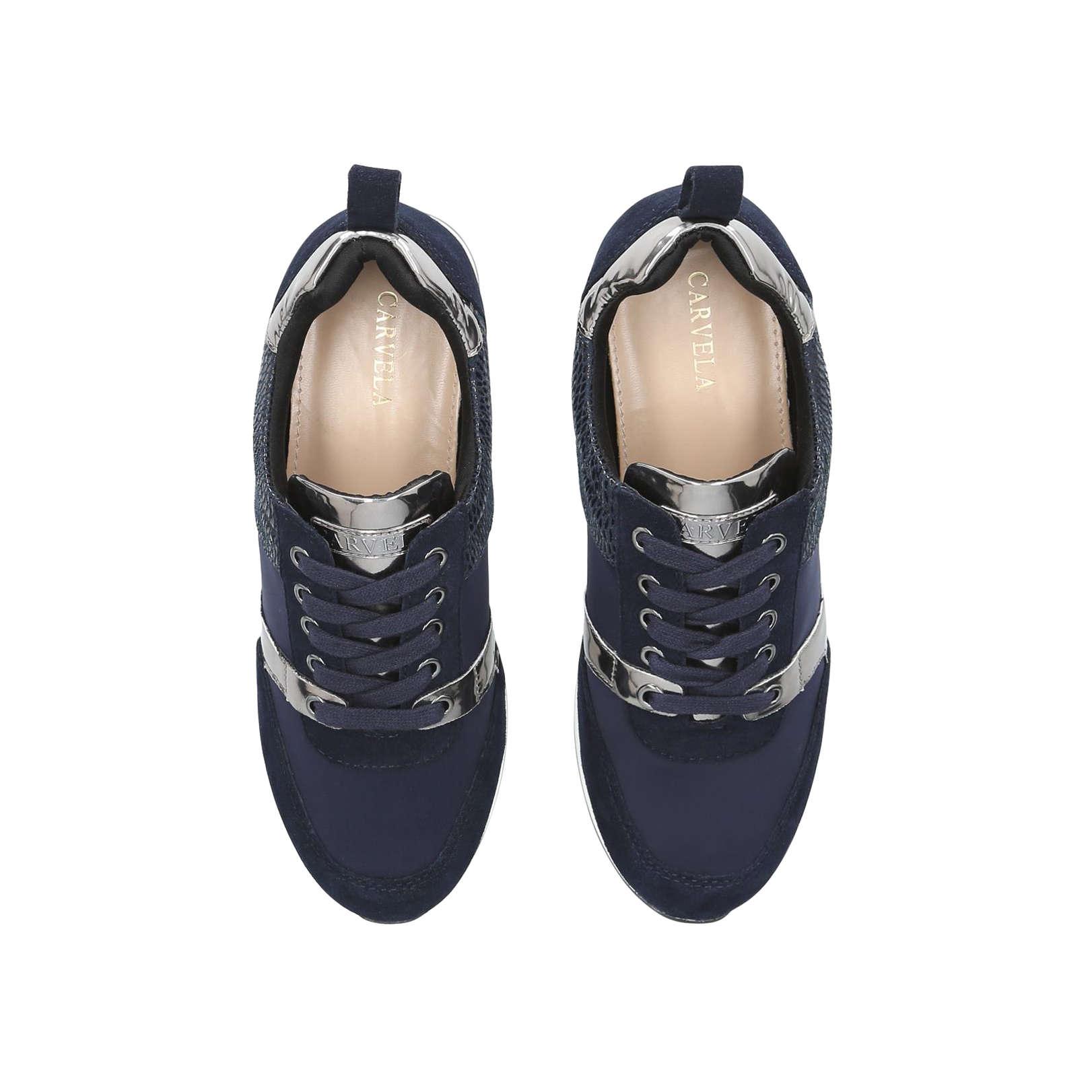 Carvela Kurt Geiger Justified Sneakers Navy No Heel