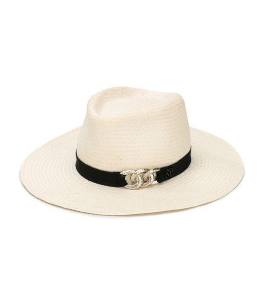 Maison Michel Charles Fedora Hat in White - Lyst
