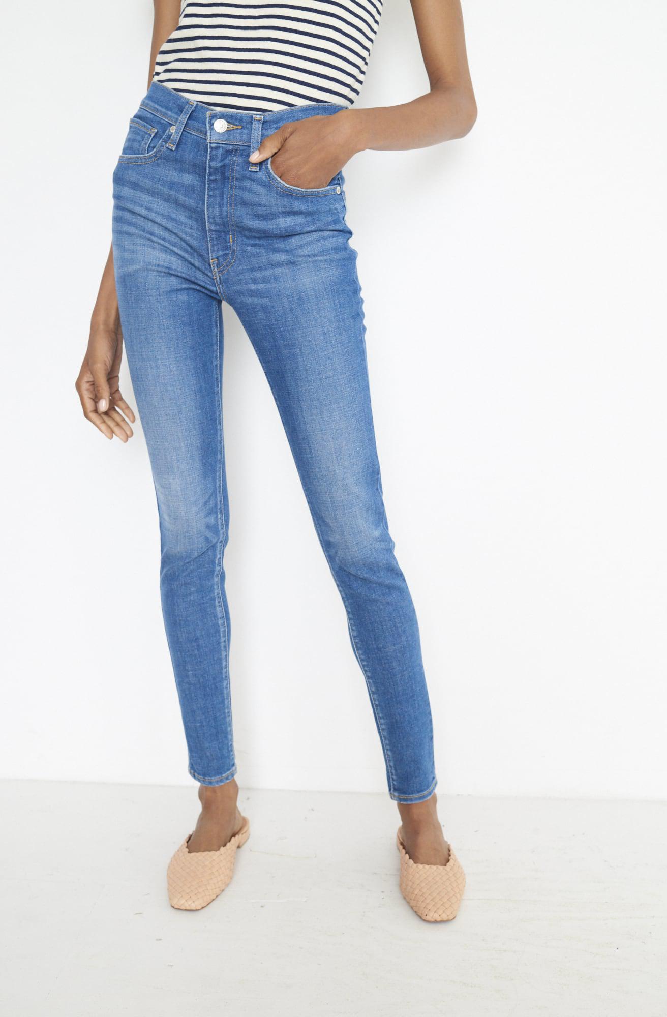 Lyst Levi S Mile High Super Skinny Shut The Front Door Jean In Blue Gallery