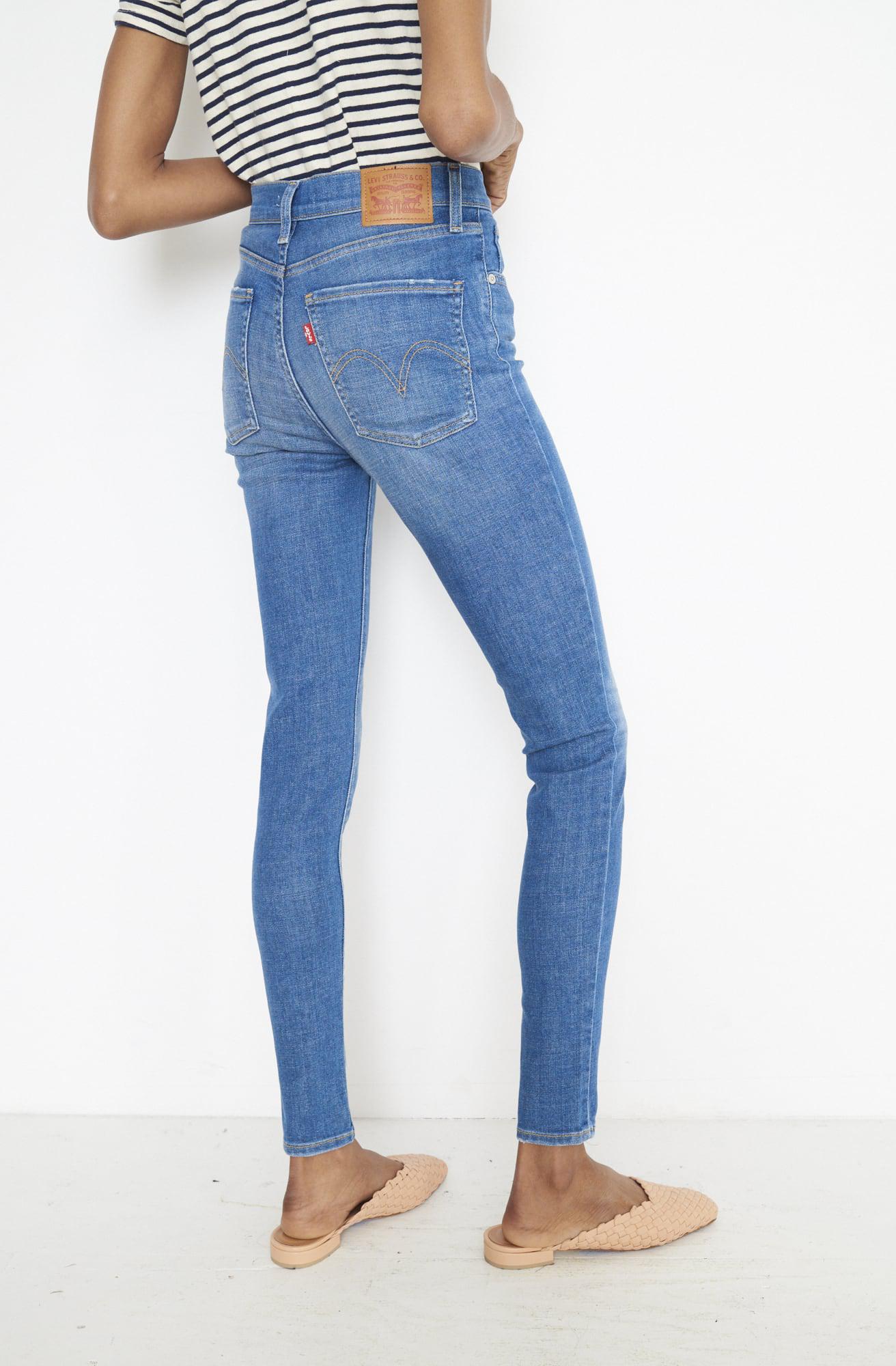 Lyst Levi S Mile High Super Skinny Shut The Front Door Jean In Blue Gallery