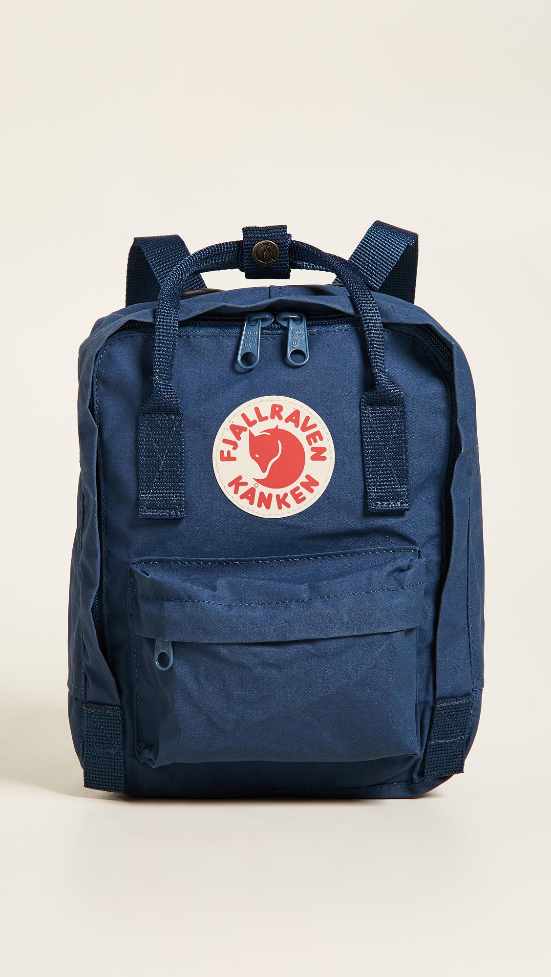 Fjallraven 'mini Kanken' Water Resistant Backpack in Blue - Lyst