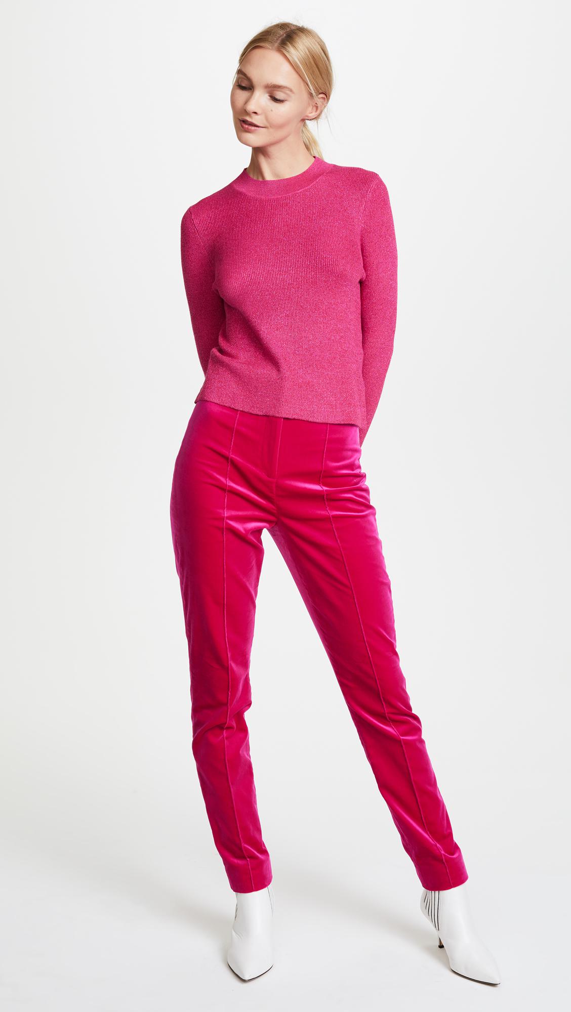 Lyst - Glamorous Metallic Knit Sweater in Pink