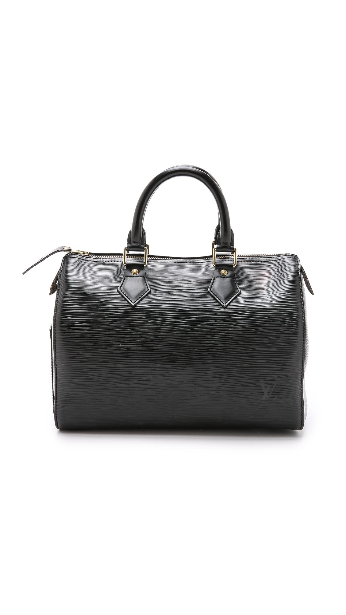 What Goes Around Comes Around Louis Vuitton Epi Speedy 25 Bag in Black - Lyst