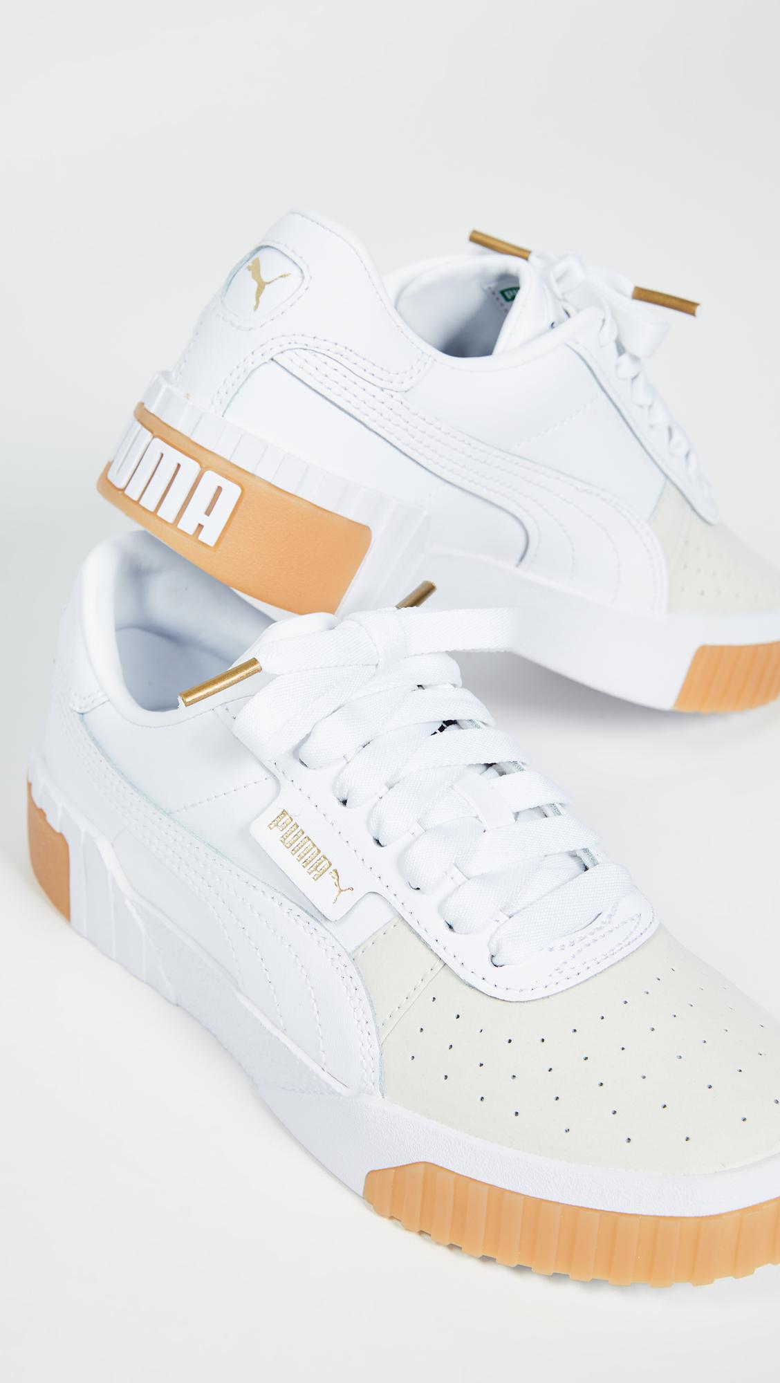 PUMA Cali Exotic Sneakers in White - Lyst