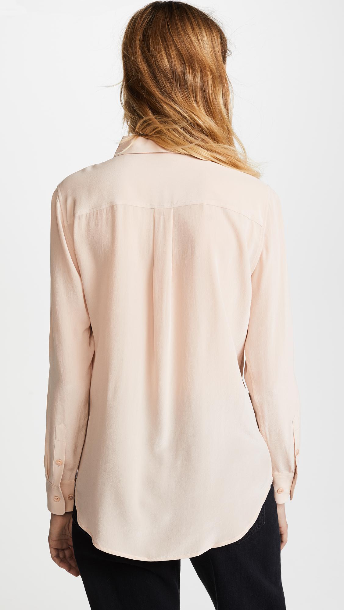 Equipment Slim Signature Blouse Lyst
