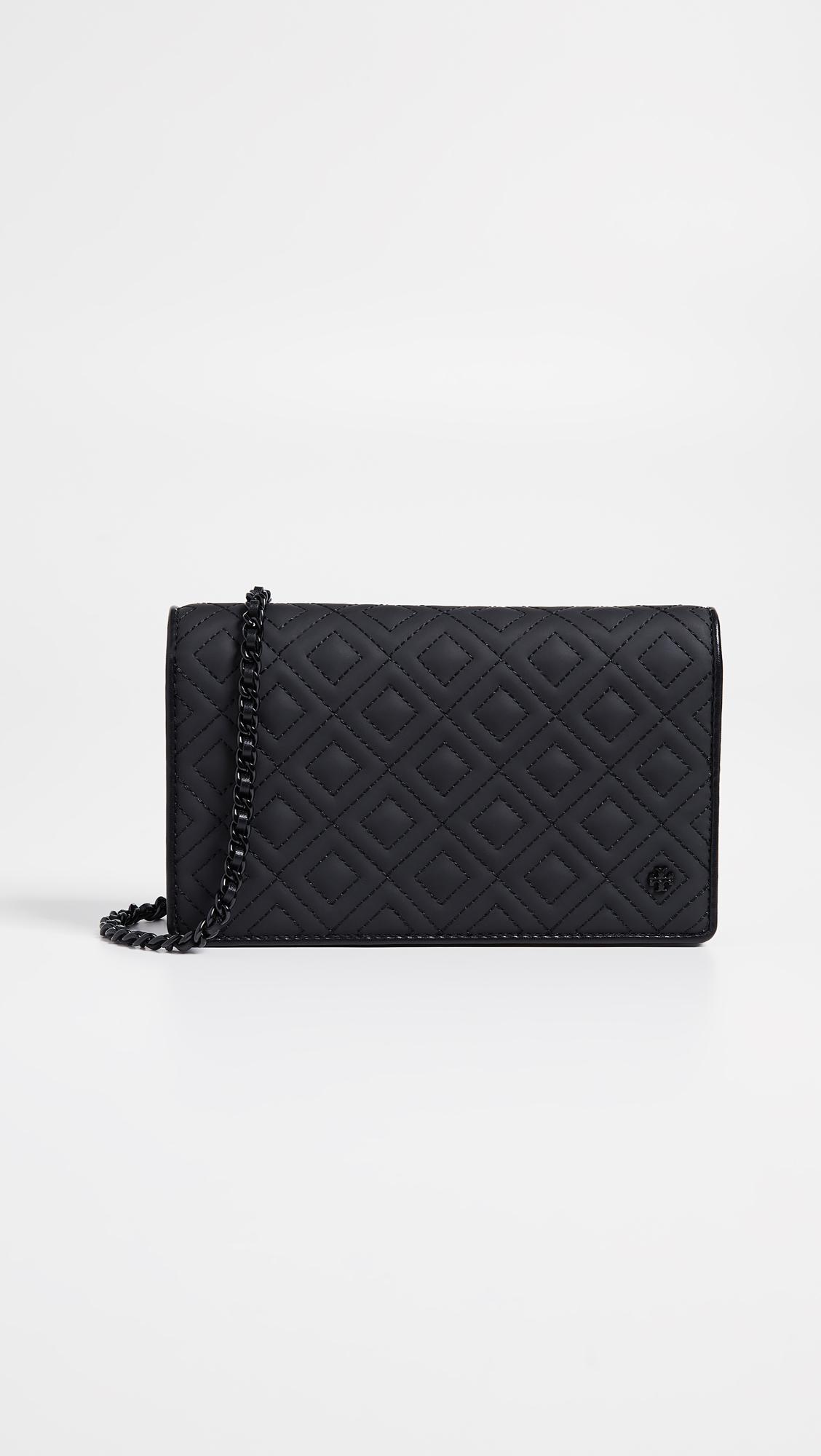 tory burch fleming small black matte