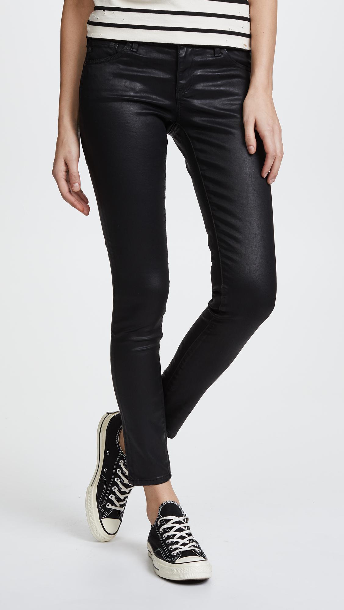 Lyst - AG Jeans The Legging Ankle Jeans in Black