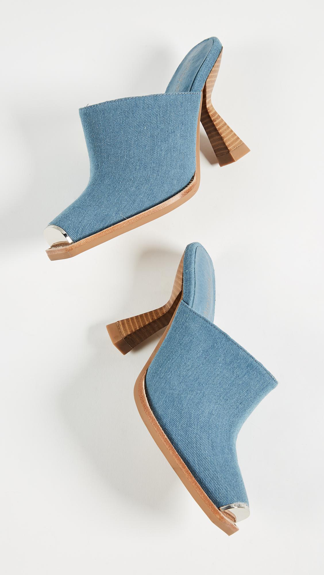 jeffrey campbell denim mules