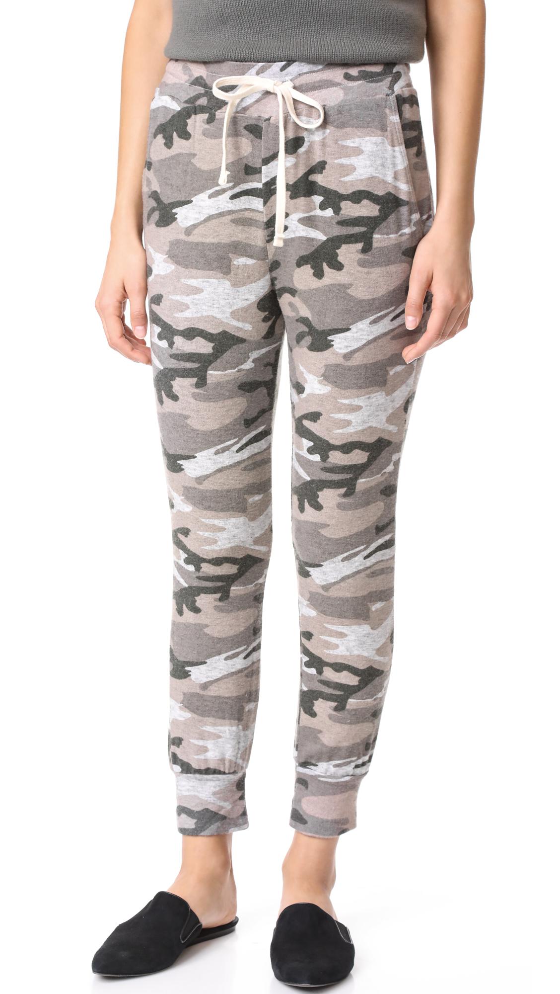 sundry camo zip jogger