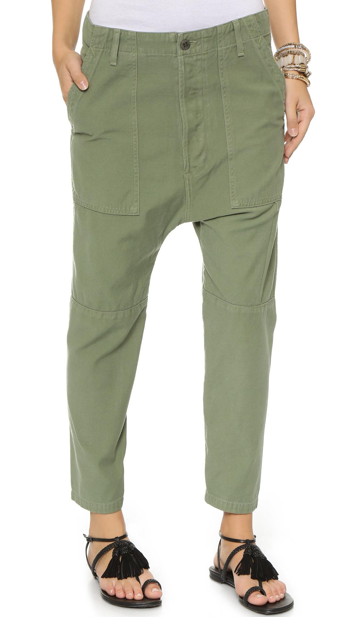 green utility pants womens