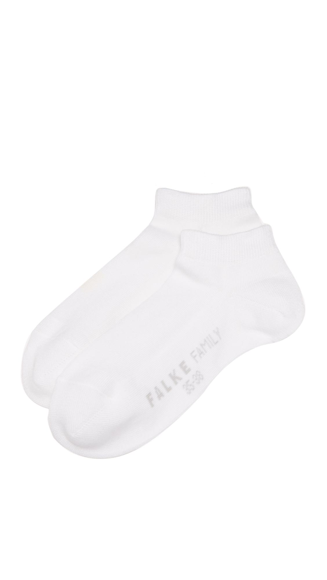 Falke Family Short Ankle Socks in White Lyst