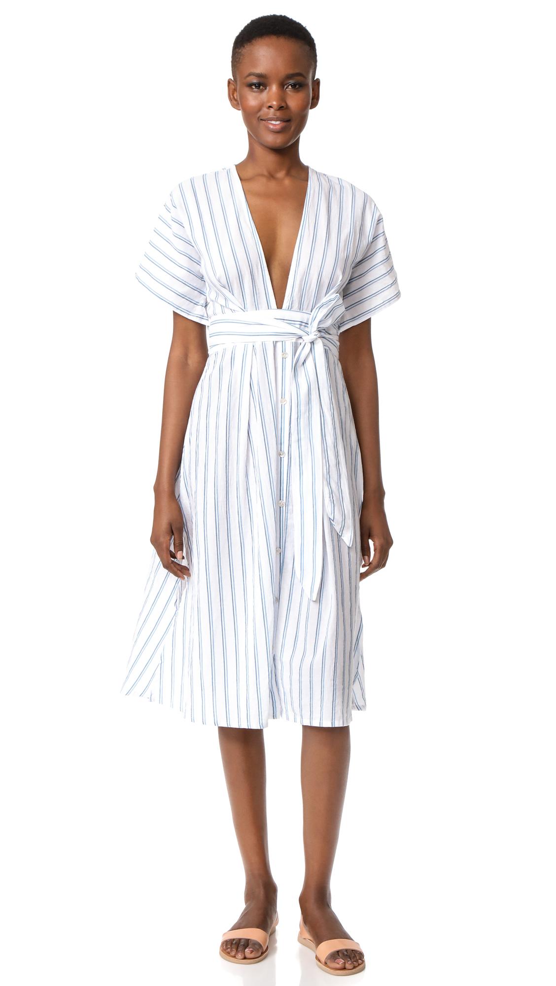 faithfull the brand mustang midi dress in blue lyst faithfull the brand mustang midi dress in blue lyst