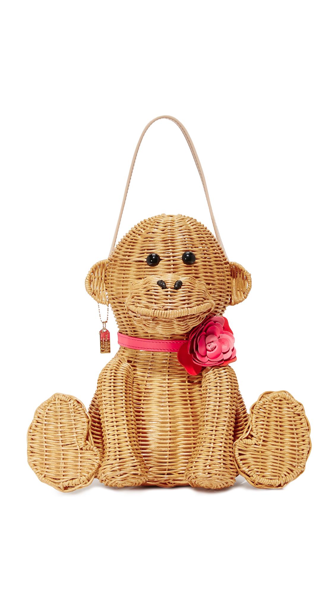 Kate Spade Leather Wicker Monkey Bag Lyst
