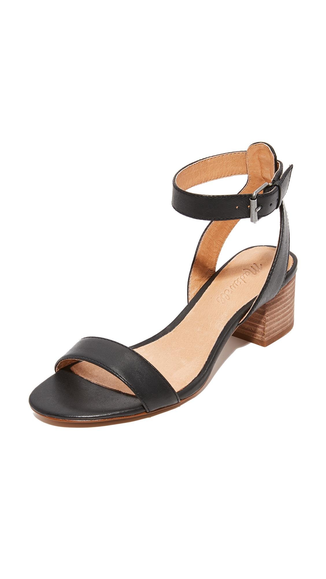 madewell black leather sandals