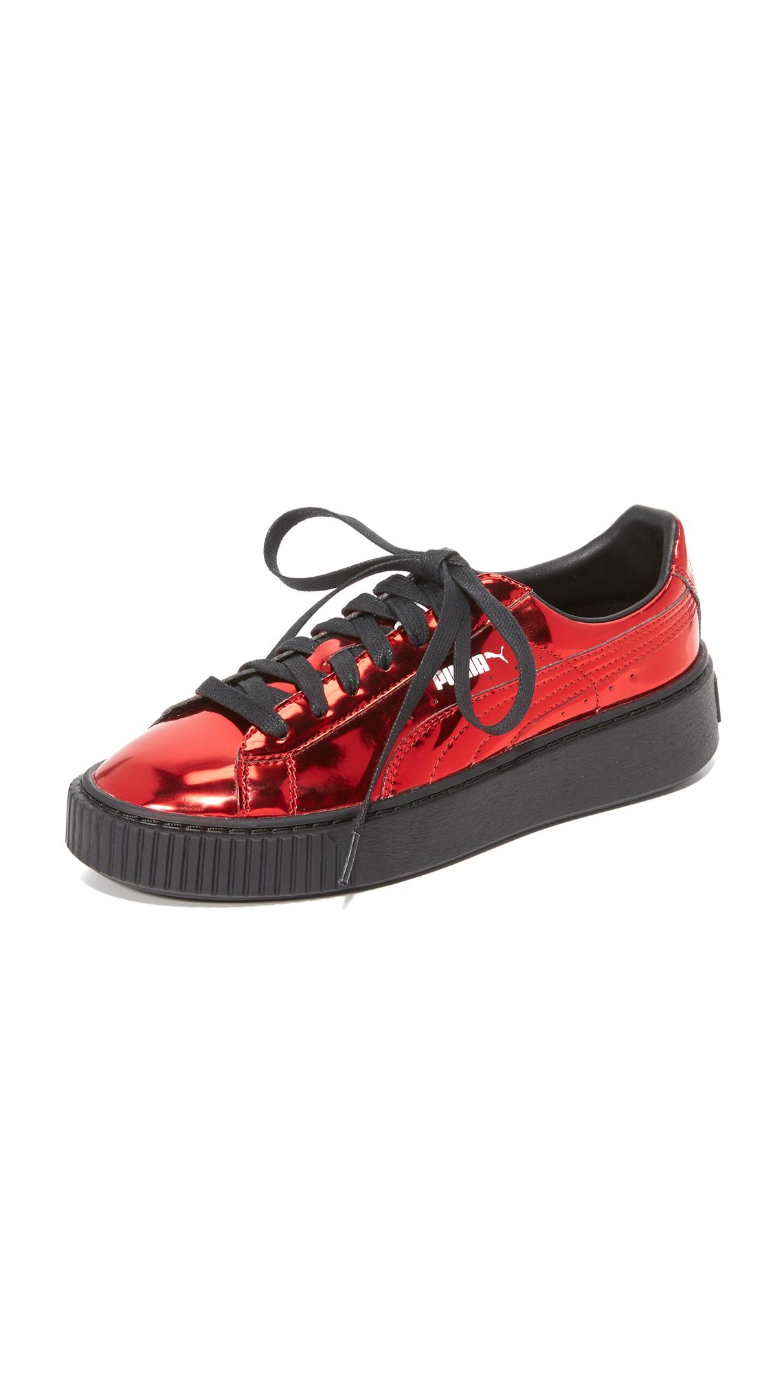 Lyst - Puma Creeper Metallic Sneakers in Red