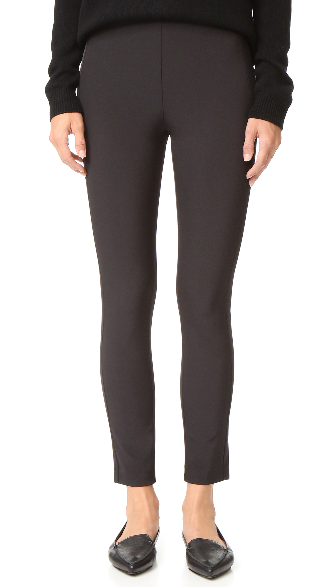 Theory Navalane Back Zip Skinny Pants in Black Lyst