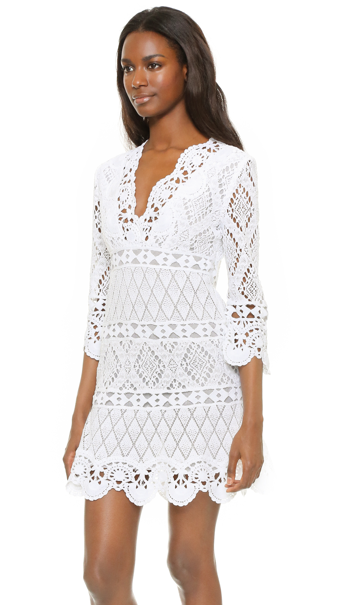 Temptation positano Crochet Dress in White | Lyst