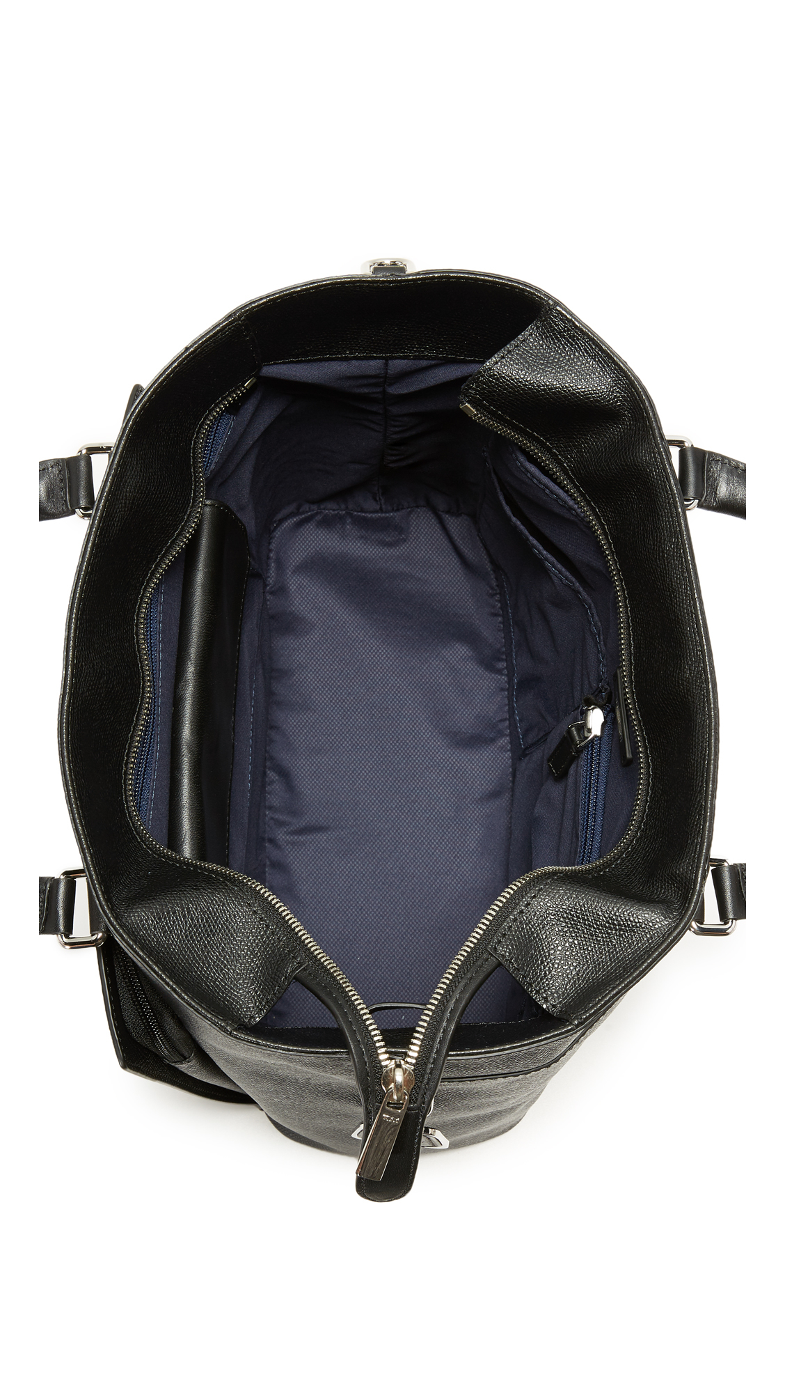tumi black tote